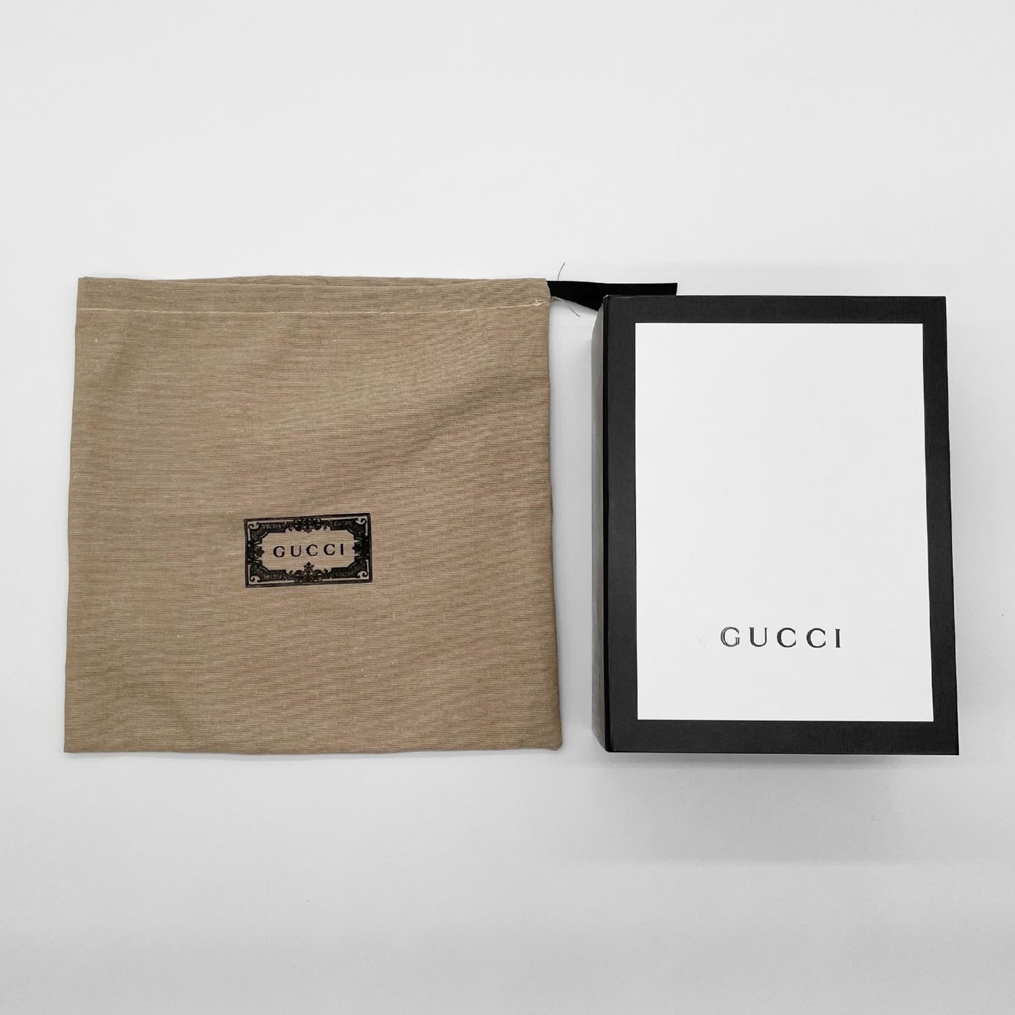 Gucci Black Leather Canvas Shoulder Bag (Pre-Owned)