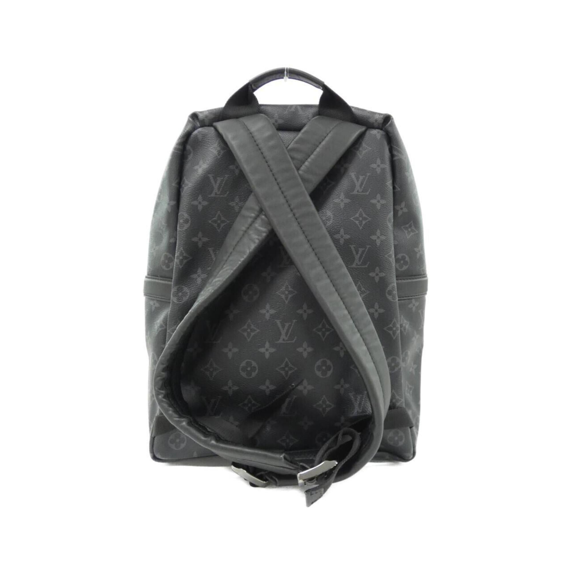 Louis Vuitton Black Coated Canvas Backpack (Pre-Owned)