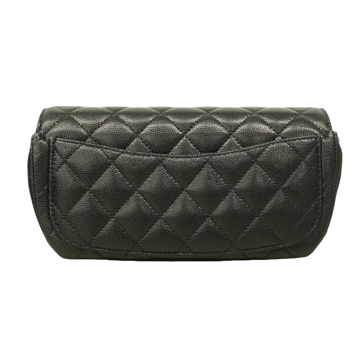 Chanel Black Grained Calfskin Shoulder Bag (Pre-Owned)