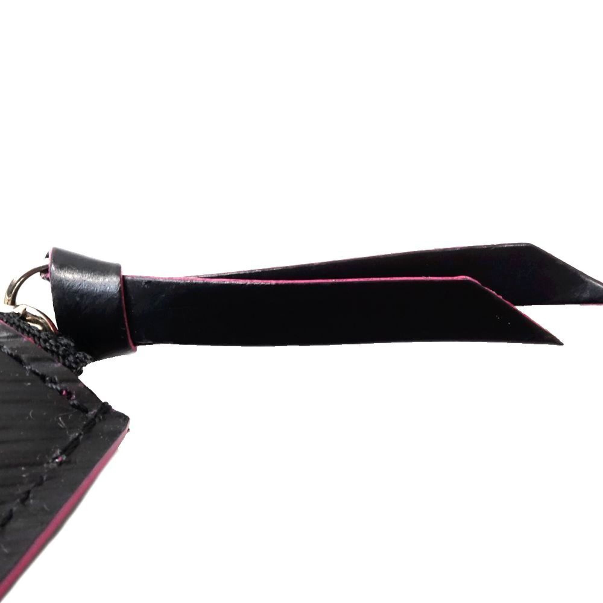 Louis Vuitton Epi Hot Pink Noir Epi Leather Pochette (Pre-Owned)