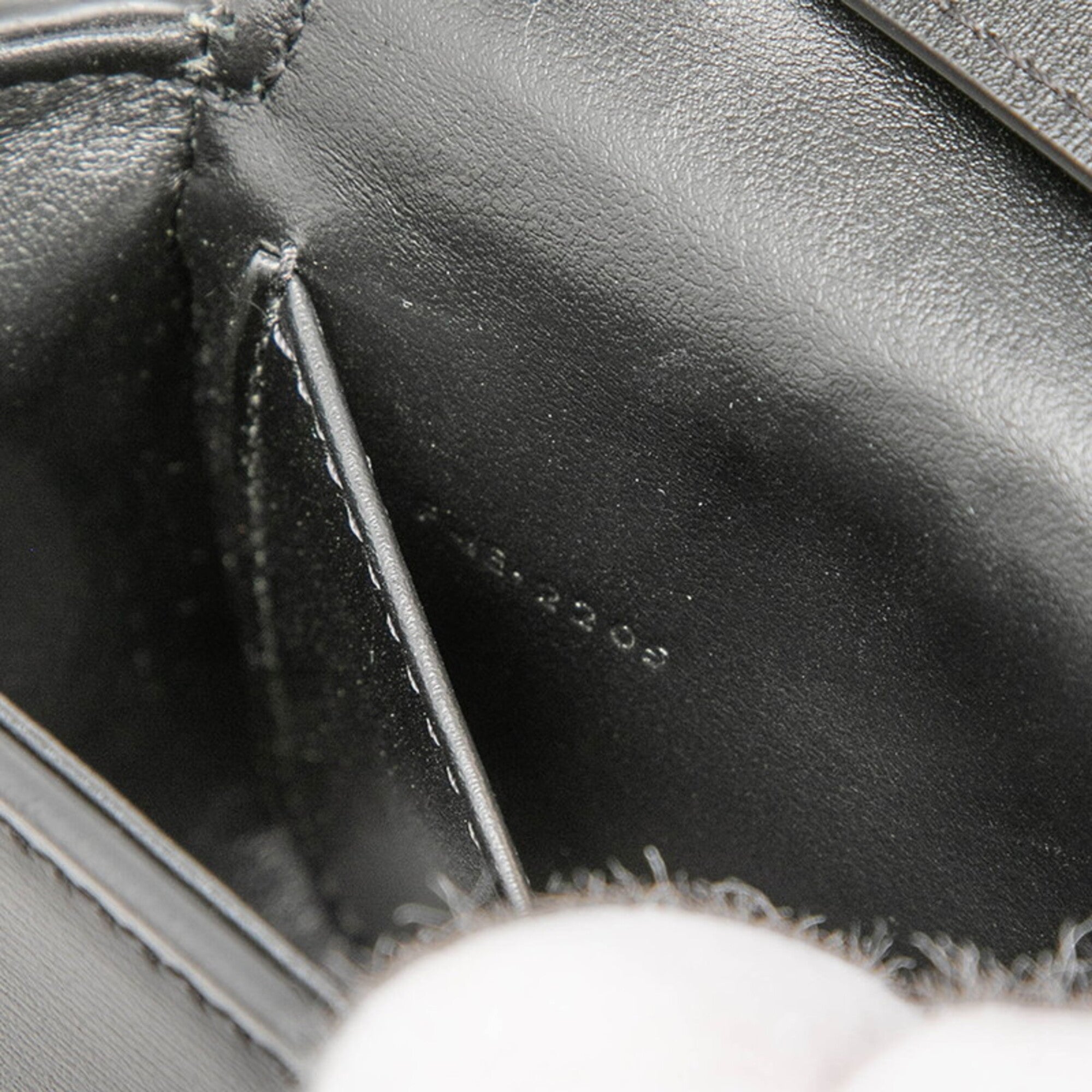 Celine Black Leather Pochette Shoulder Bag (Pre-Owned)