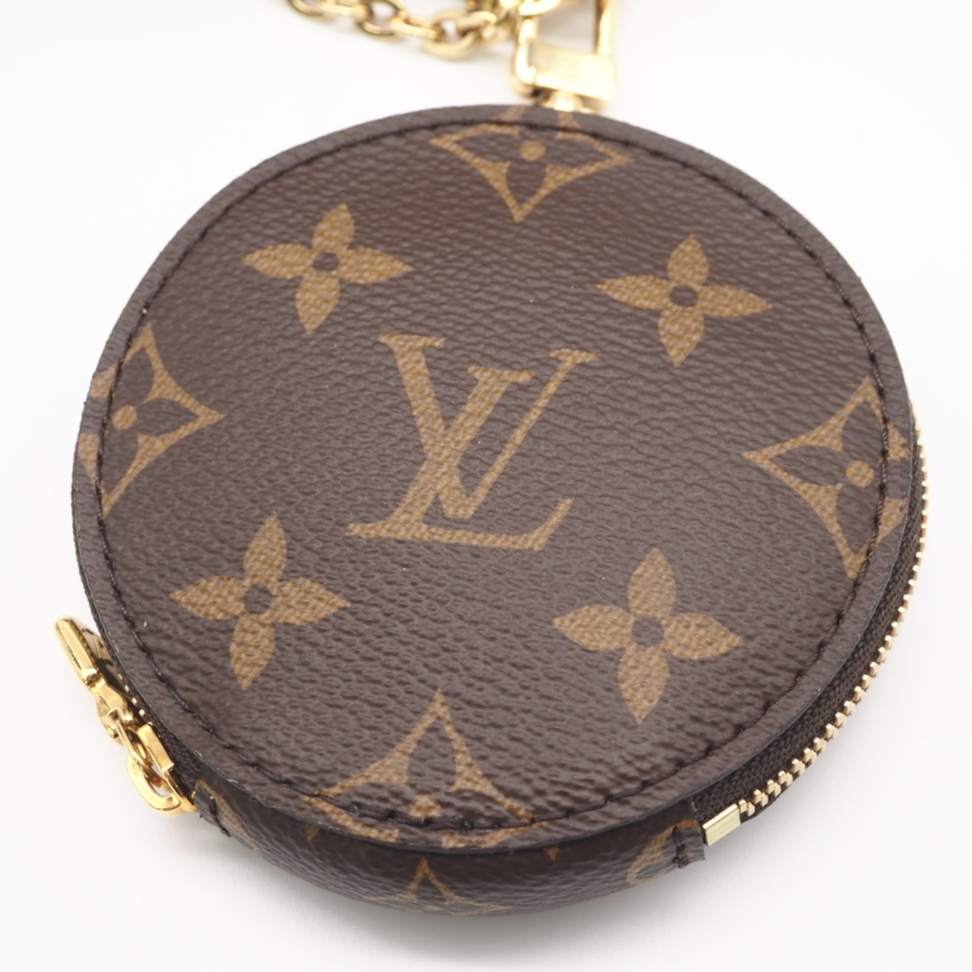 Louis Vuitton Beige Pink Brown Monogram Rose Clair Leather Coated Canvas Pochette Pouch Shoulder Bag (Pre-Owned)