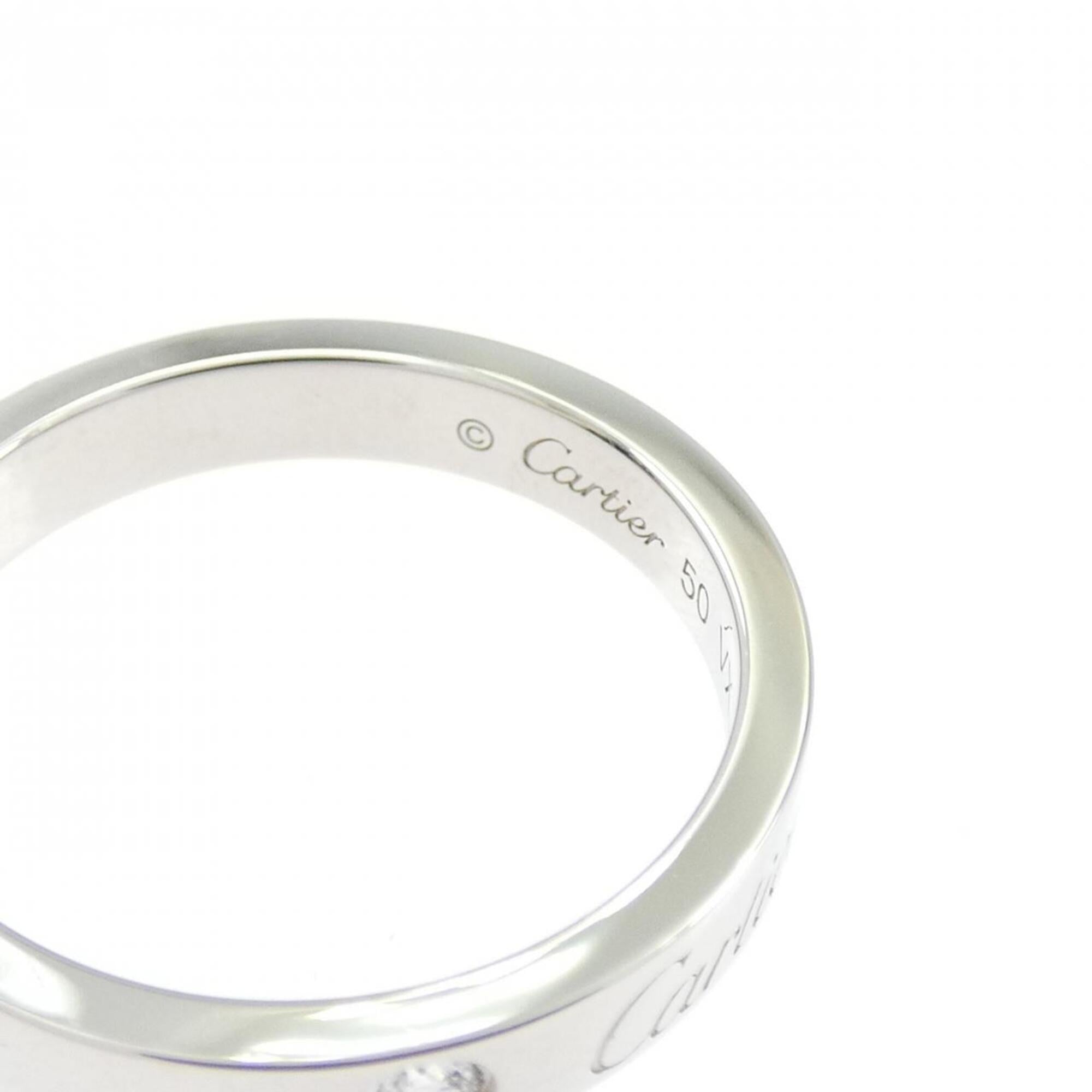 Cartier Platinum Platinum 950 Band Ring (Pre-Owned)
