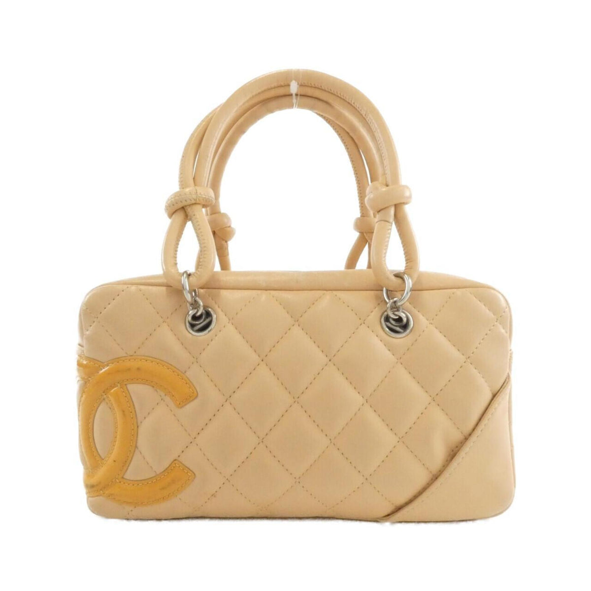 Chanel Beige Leather Handbag (Pre-Owned)