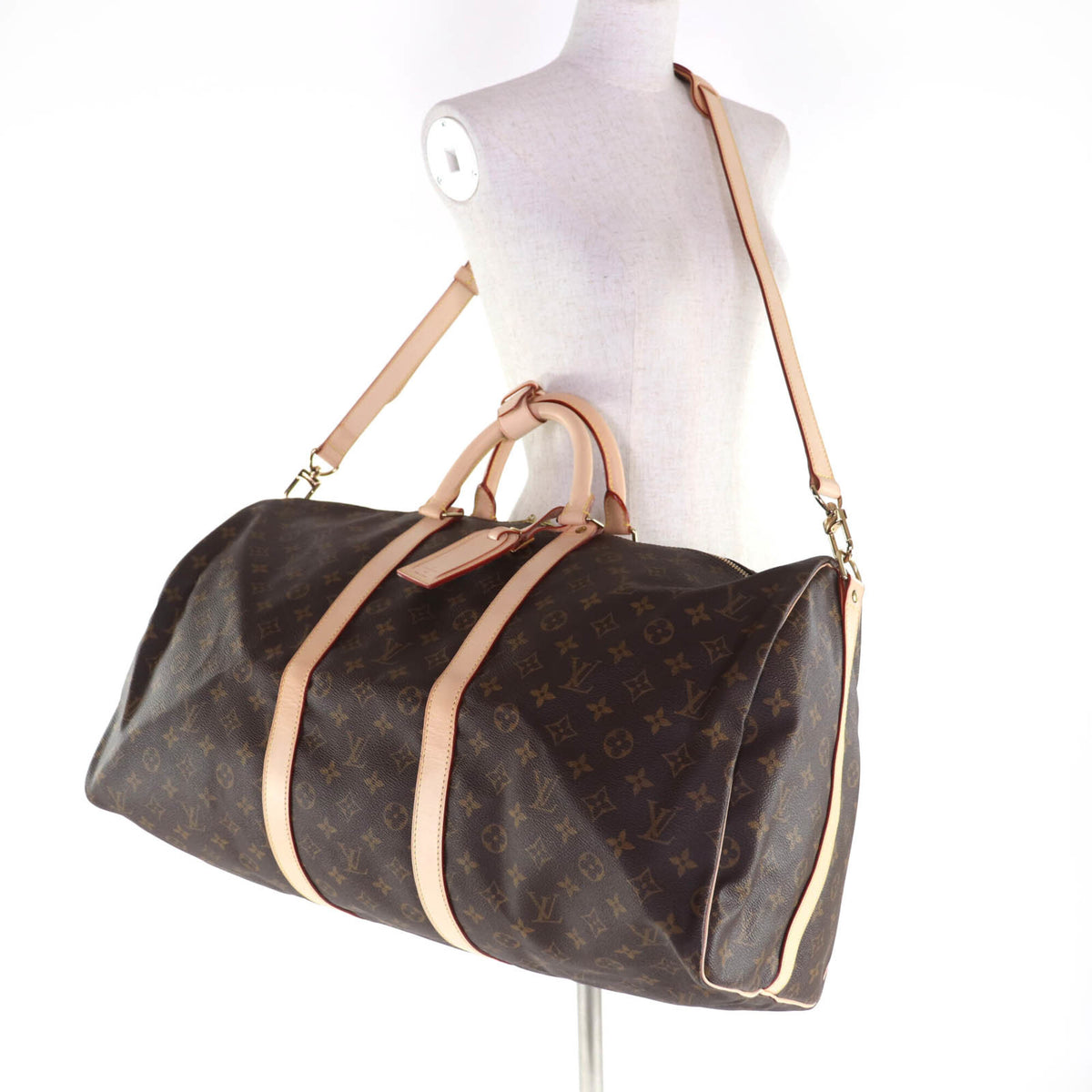 Louis Vuitton Brown Monogram Canvas Boston Bag (Pre-Owned)