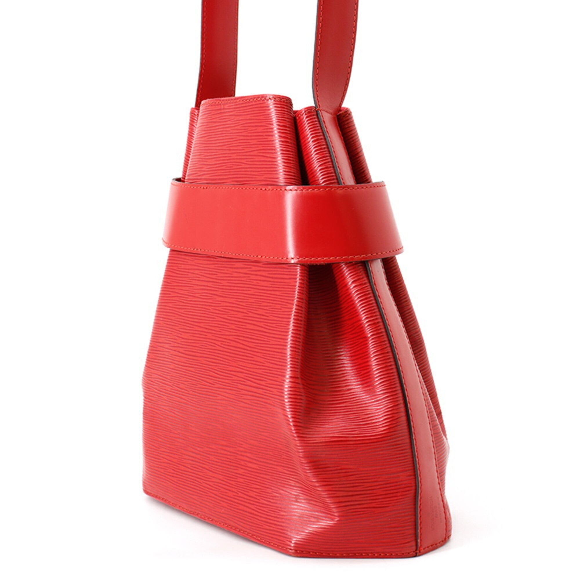Louis Vuitton Epi Castilian Red Monogram Handbag Shoulder Bag (Pre-Owned)