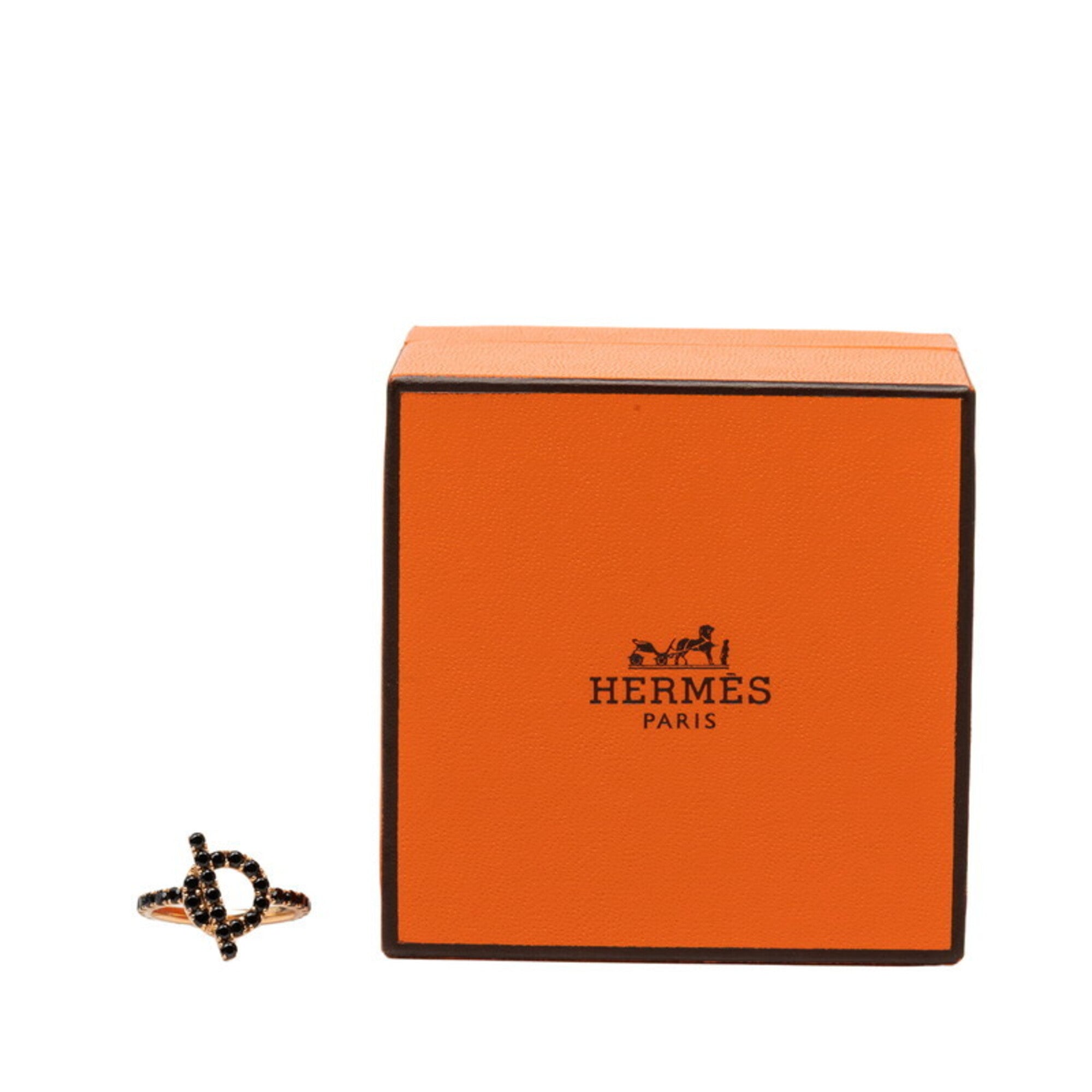 Hermes Pink Gold (18K) Band Ring (Pre-Owned)