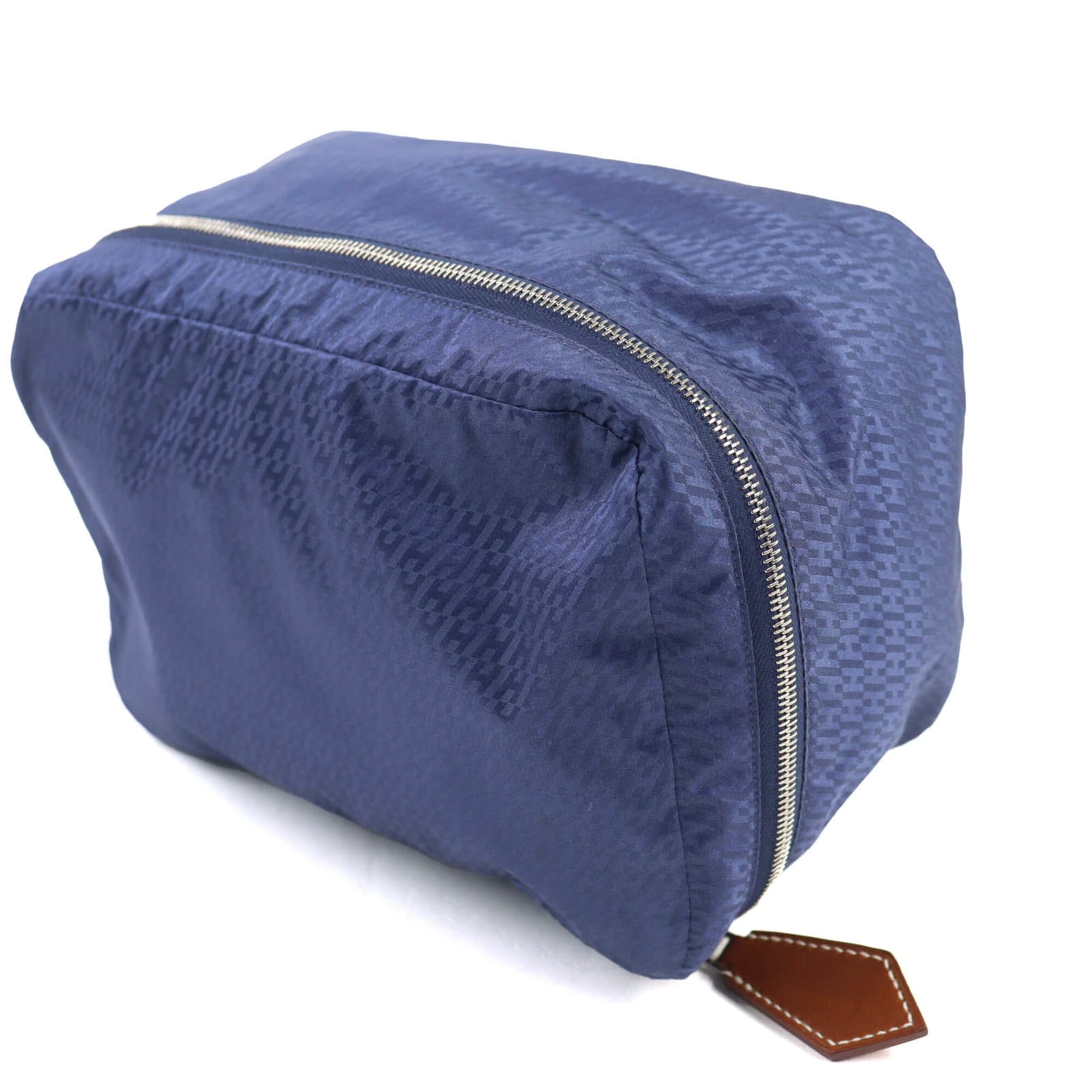 Hermes Blue Silk 100% Pouch (Pre-Owned)