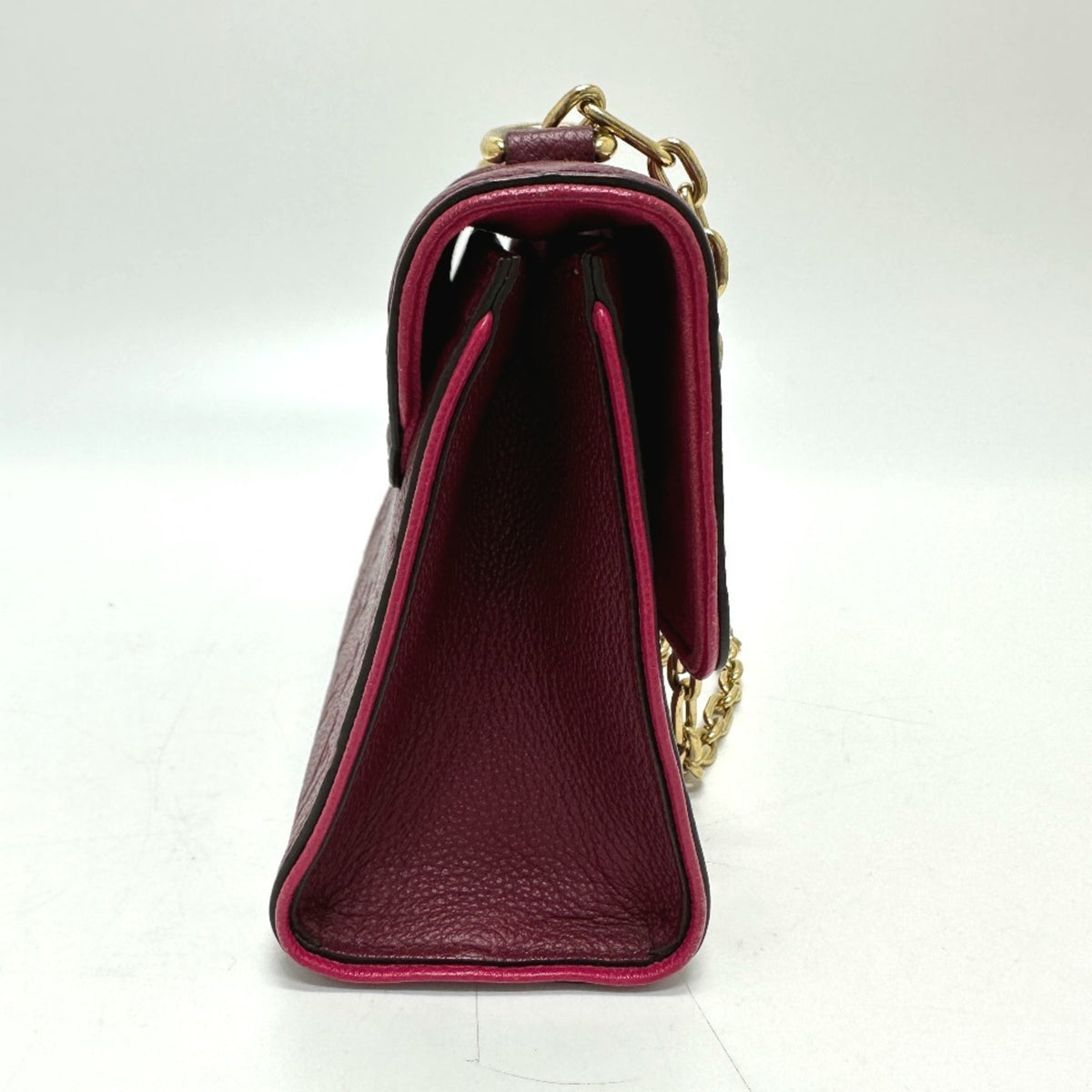 Louis Vuitton Red Color Monogram Empreinte Pochette Shoulder Bag (Pre-Owned)