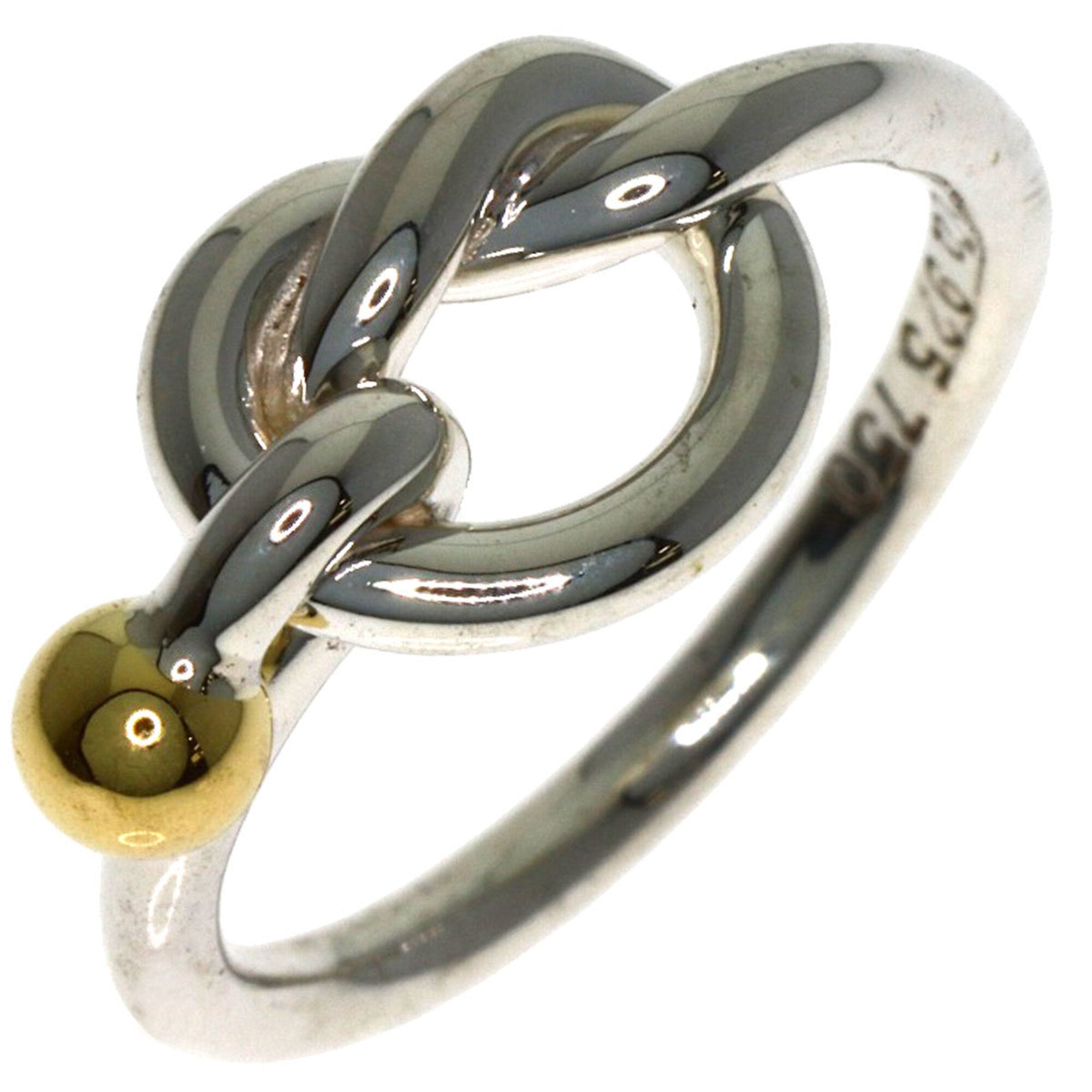 Tiffany Yellow Gold (18K) Silver Band Ring (Pre-Owned)