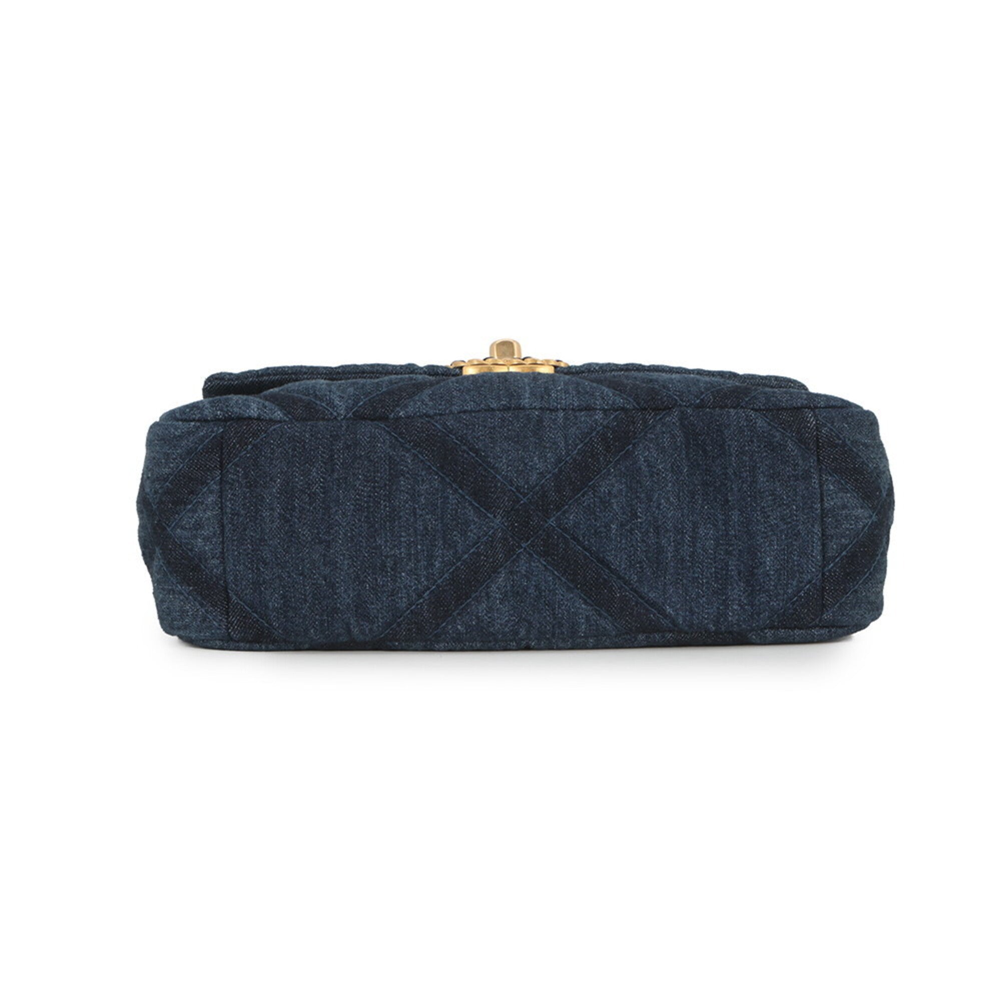 Chanel Blue Denim Handbag Shoulder Bag (Pre-Owned)