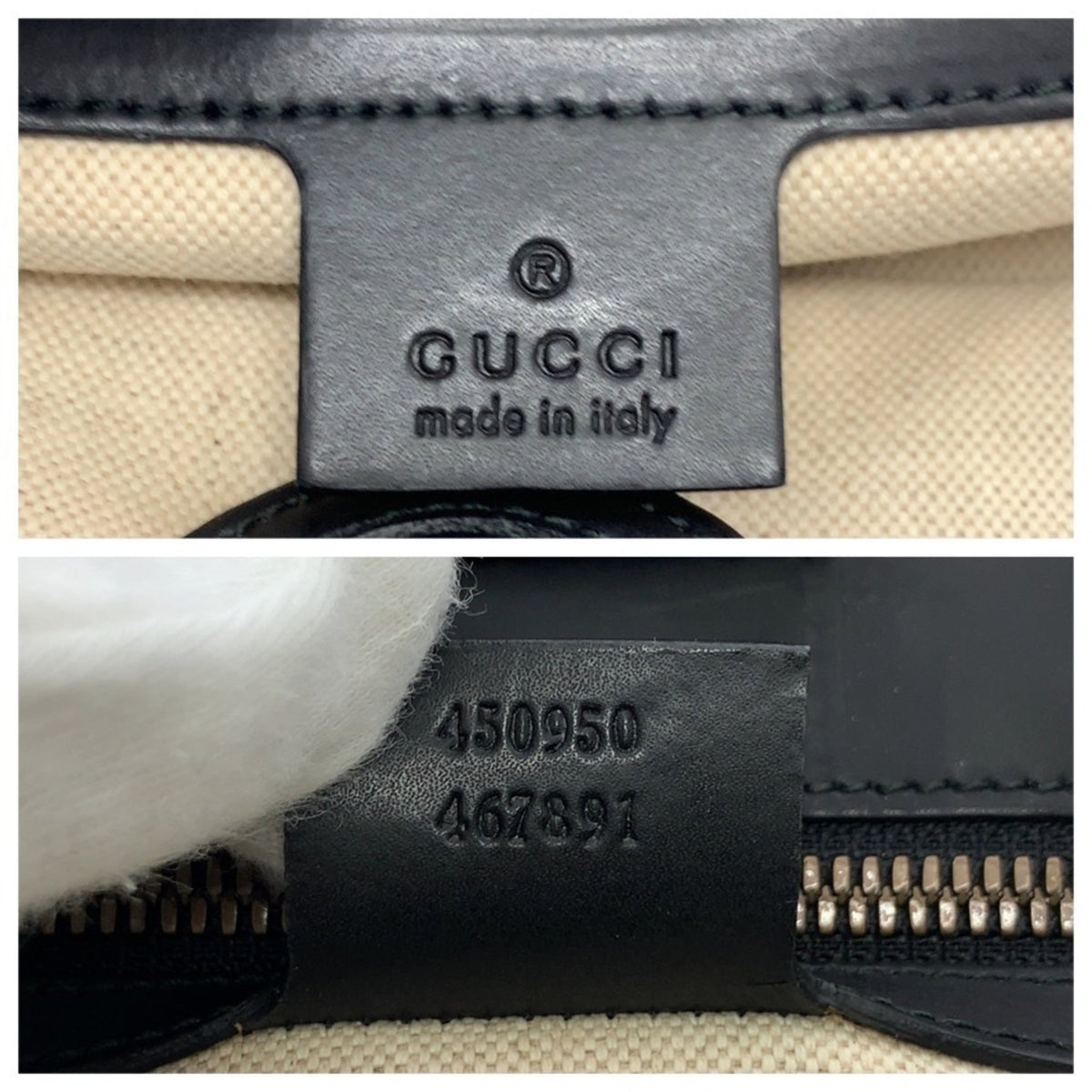 Gucci Beige Multi-Color Canvas Leather Tote Bag (Pre-Owned)