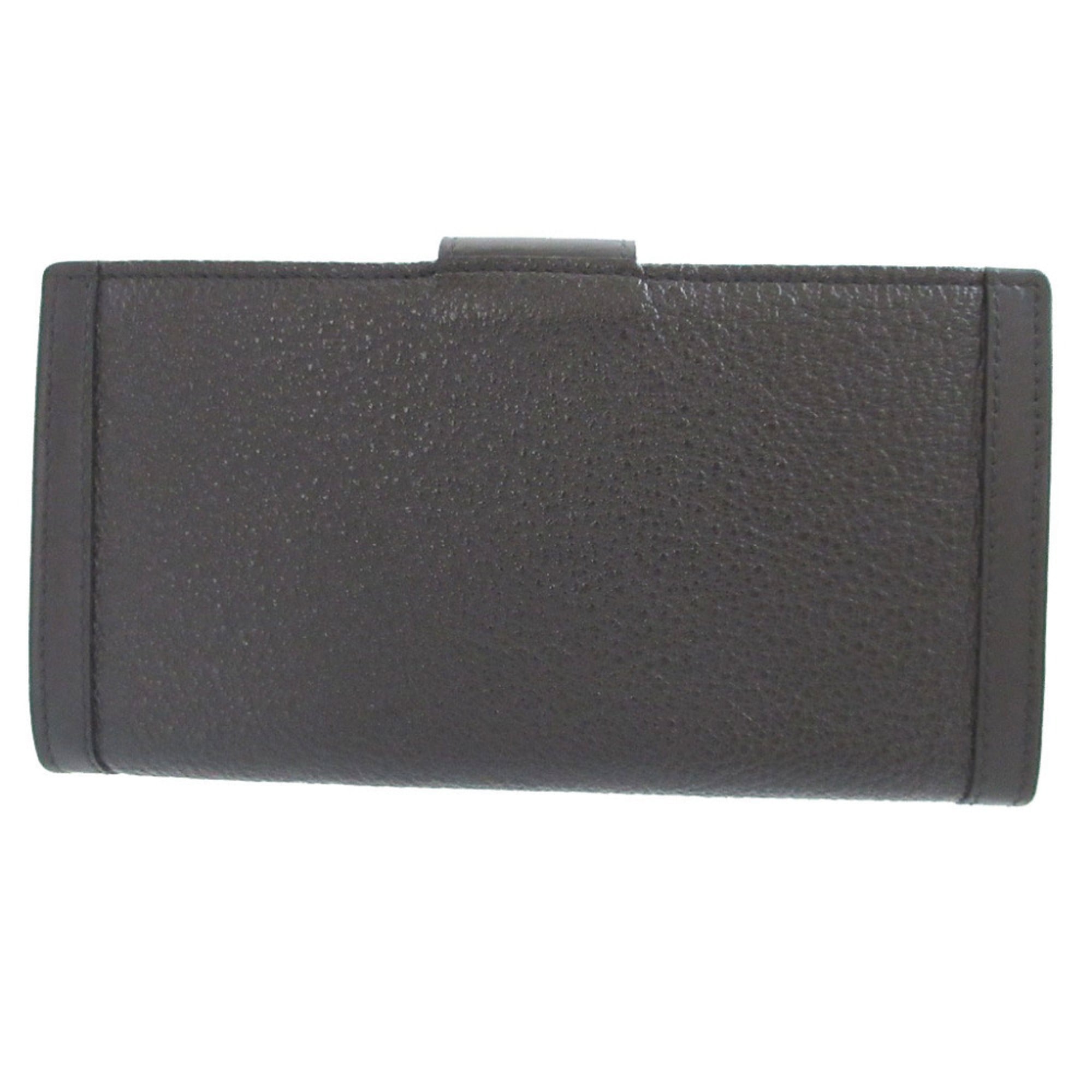 Bvlgari Black Leather Long Wallet (Bi-Fold) (Pre-Owned)