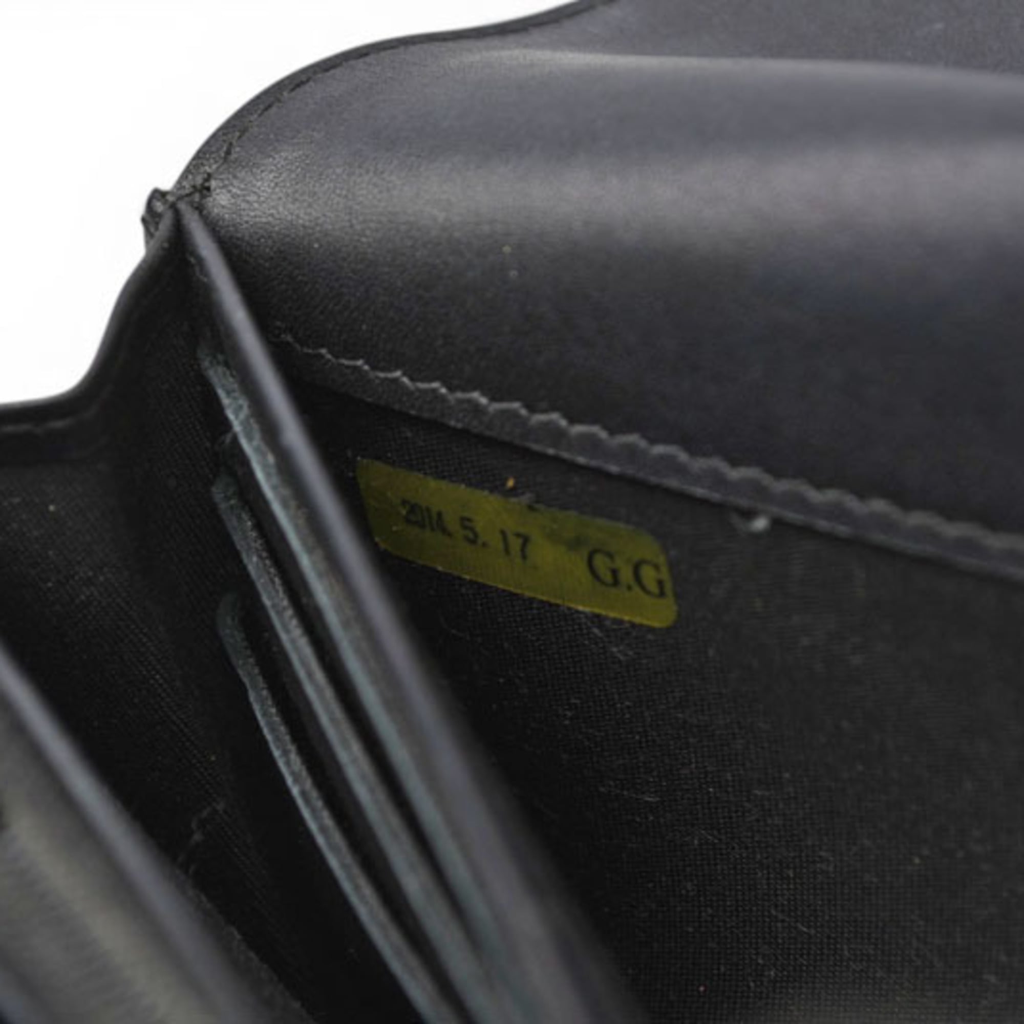Chanel Black Leather Long Wallet (Bi-Fold) (Pre-Owned)