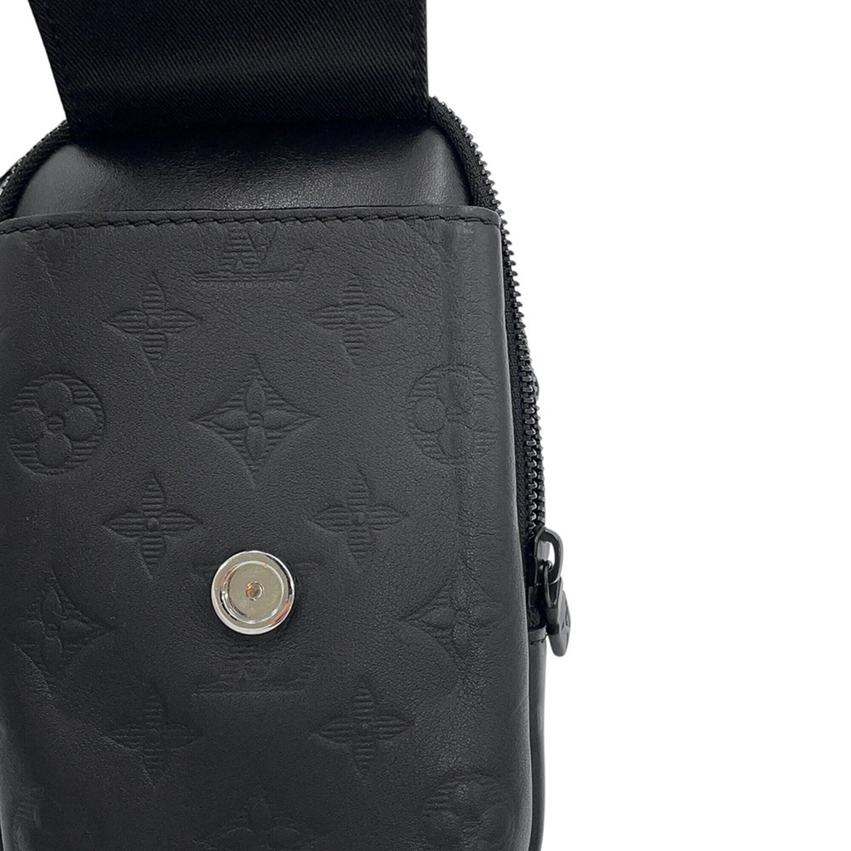 Louis Vuitton Noir Monogram Shadow Shoulder Bag (Pre-Owned)