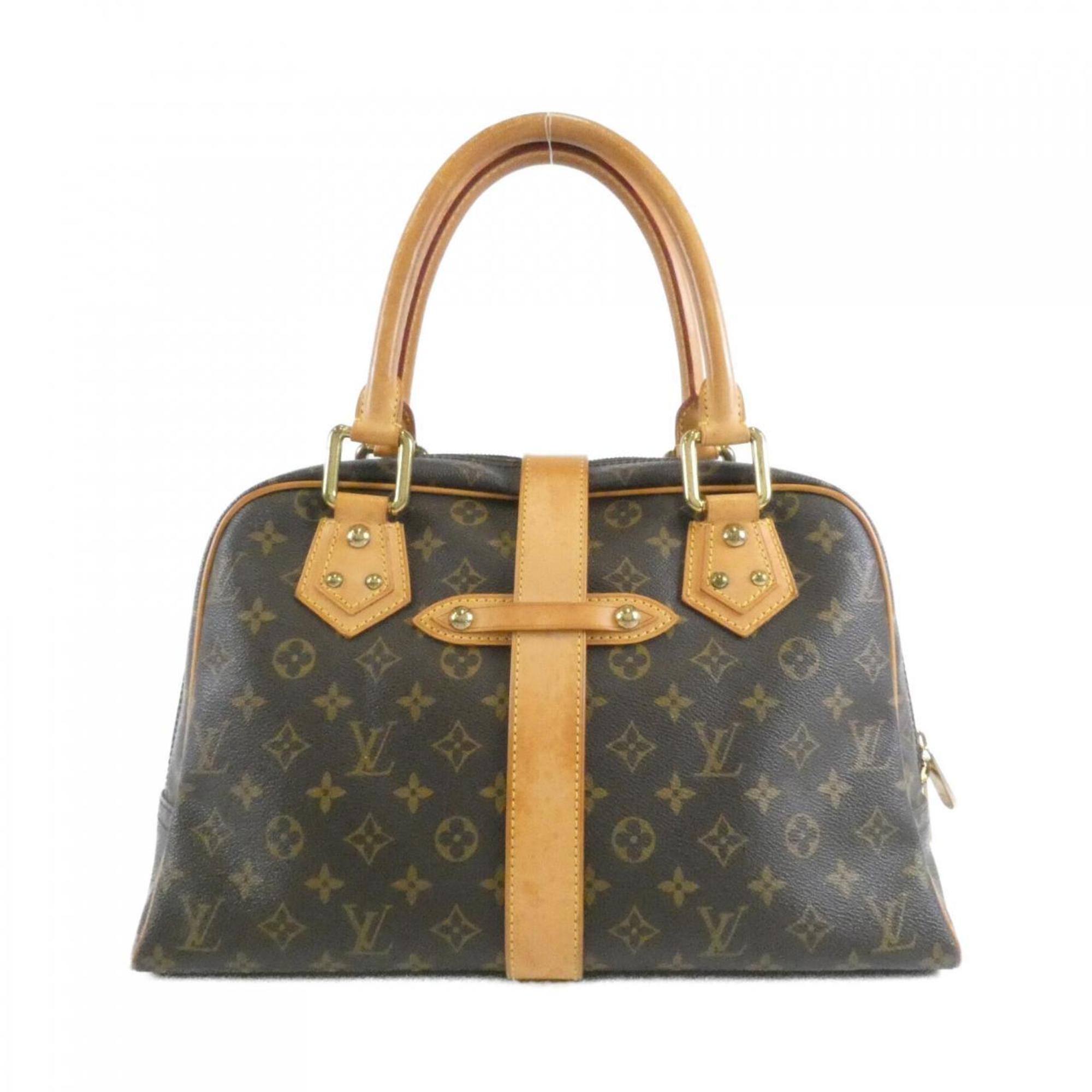 Louis Vuitton Monogram Marron Coated Canvas Handbag (Pre-Owned)