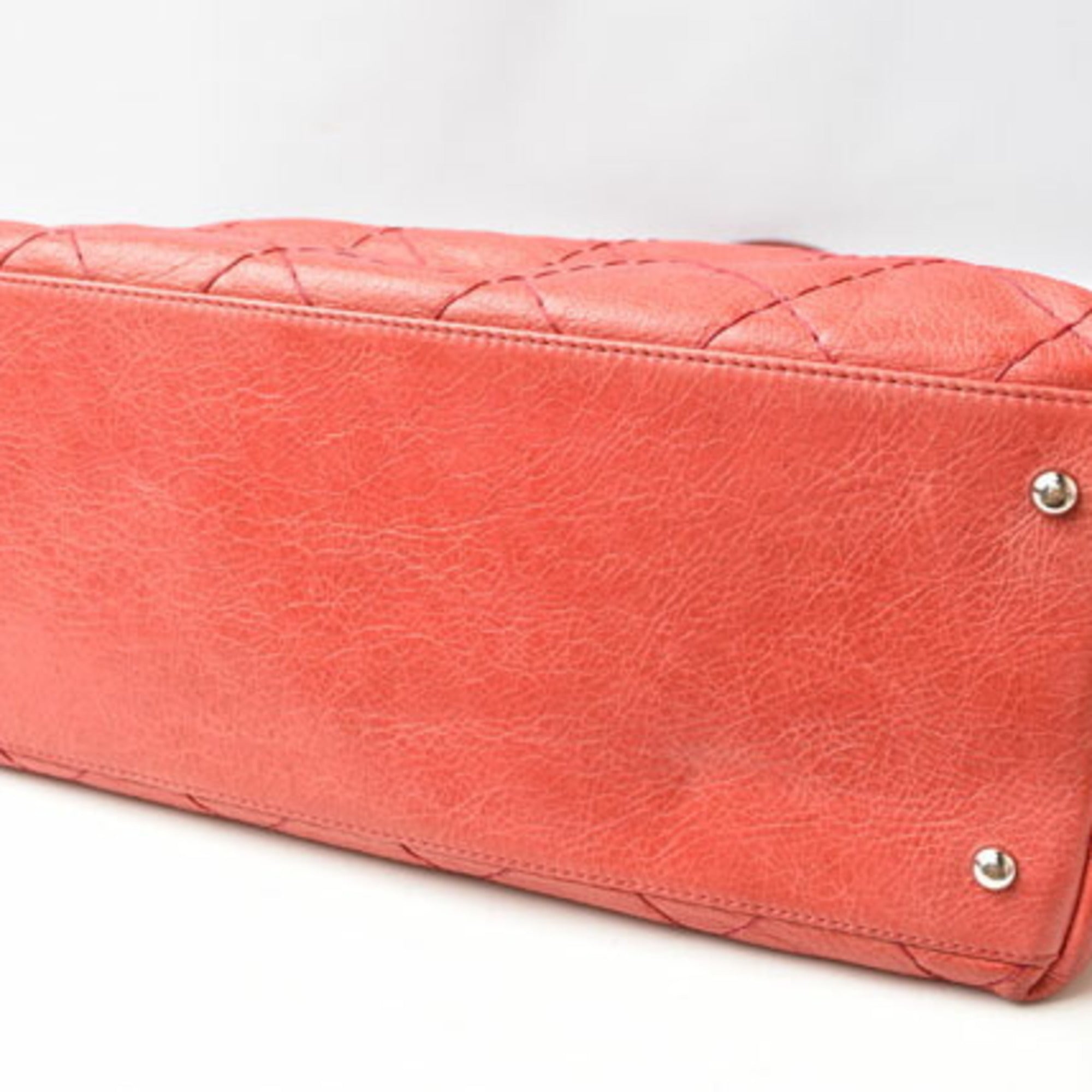 Chanel Pink Quilting Shoulder Bag Tote Bag (Pre-Owned)