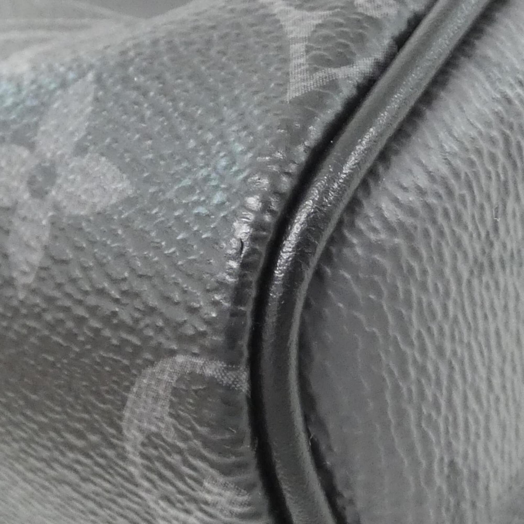 Louis Vuitton Black Gris Coated Canvas Boston Bag (Pre-Owned)