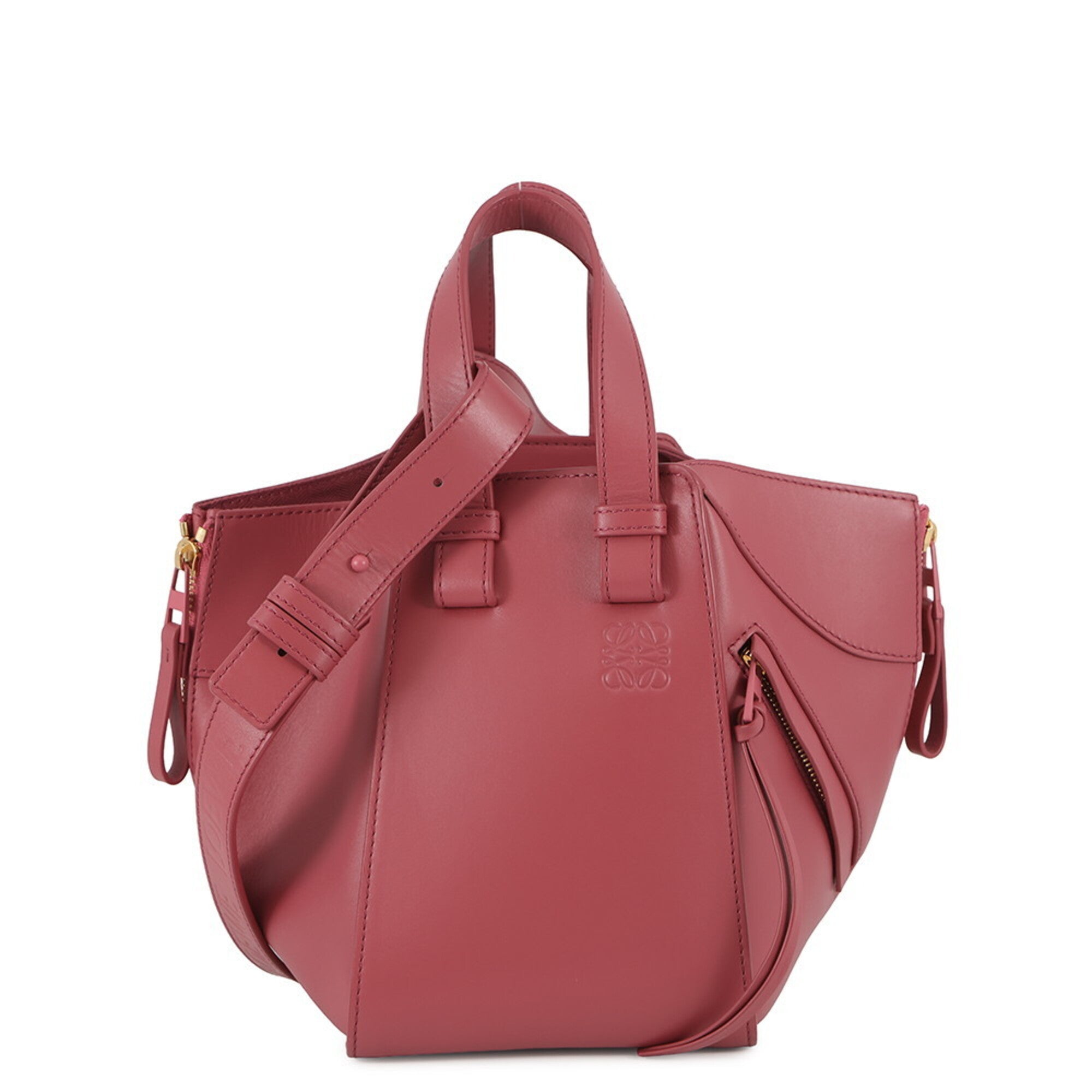Loewe Hammock Gold Leather Handbag (Pre-Owned)