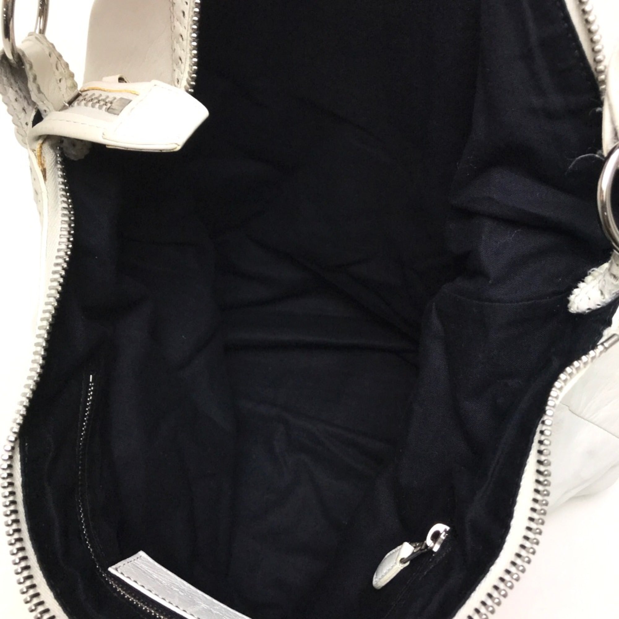 Balenciaga White Leather Shoulder Bag (Pre-Owned)