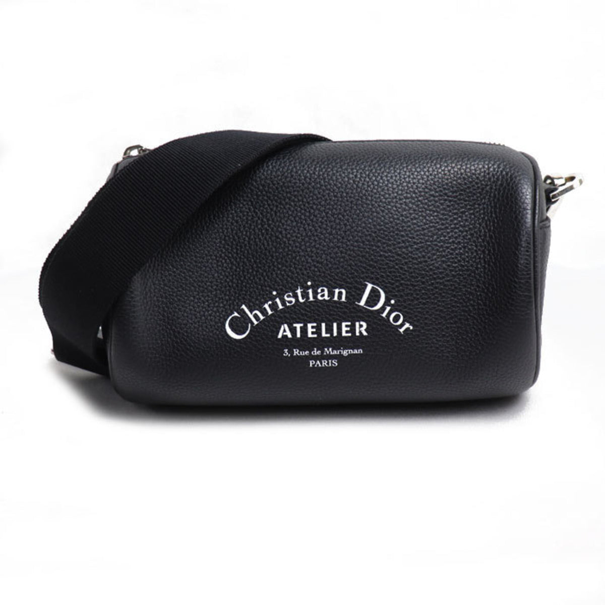 Christian Dior Black Leather Shoulder Bag (Pre-Owned)