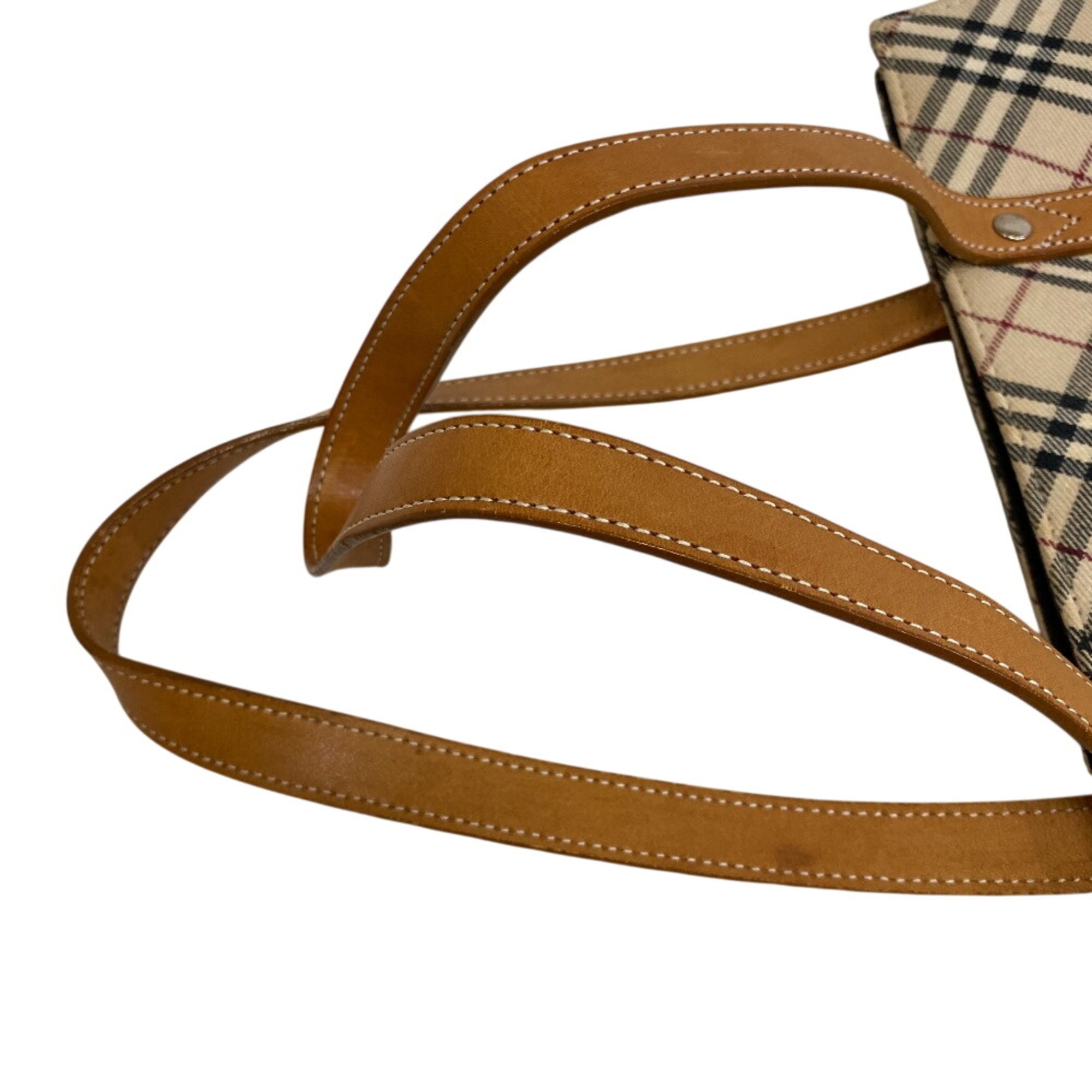 Burberry Beige Canvas Tote Bag (Pre-Owned)