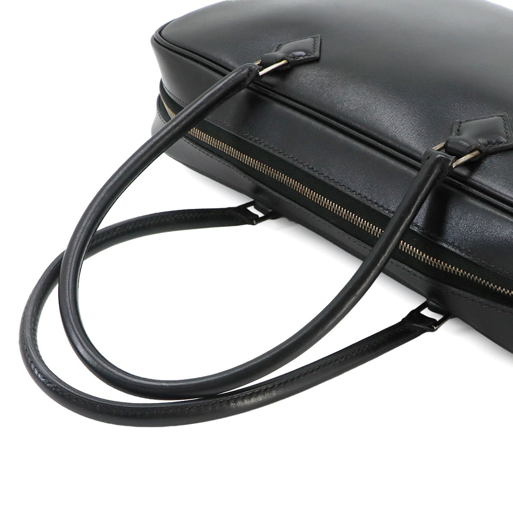 Hermes Black Box Calf Leather Handbag (Pre-Owned)