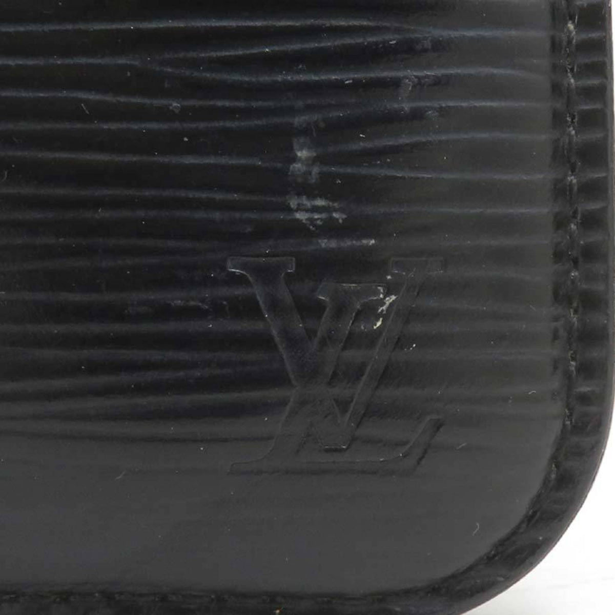 Louis Vuitton Epi Black Epi Leather Coin Purse/Coin Case (Pre-Owned)