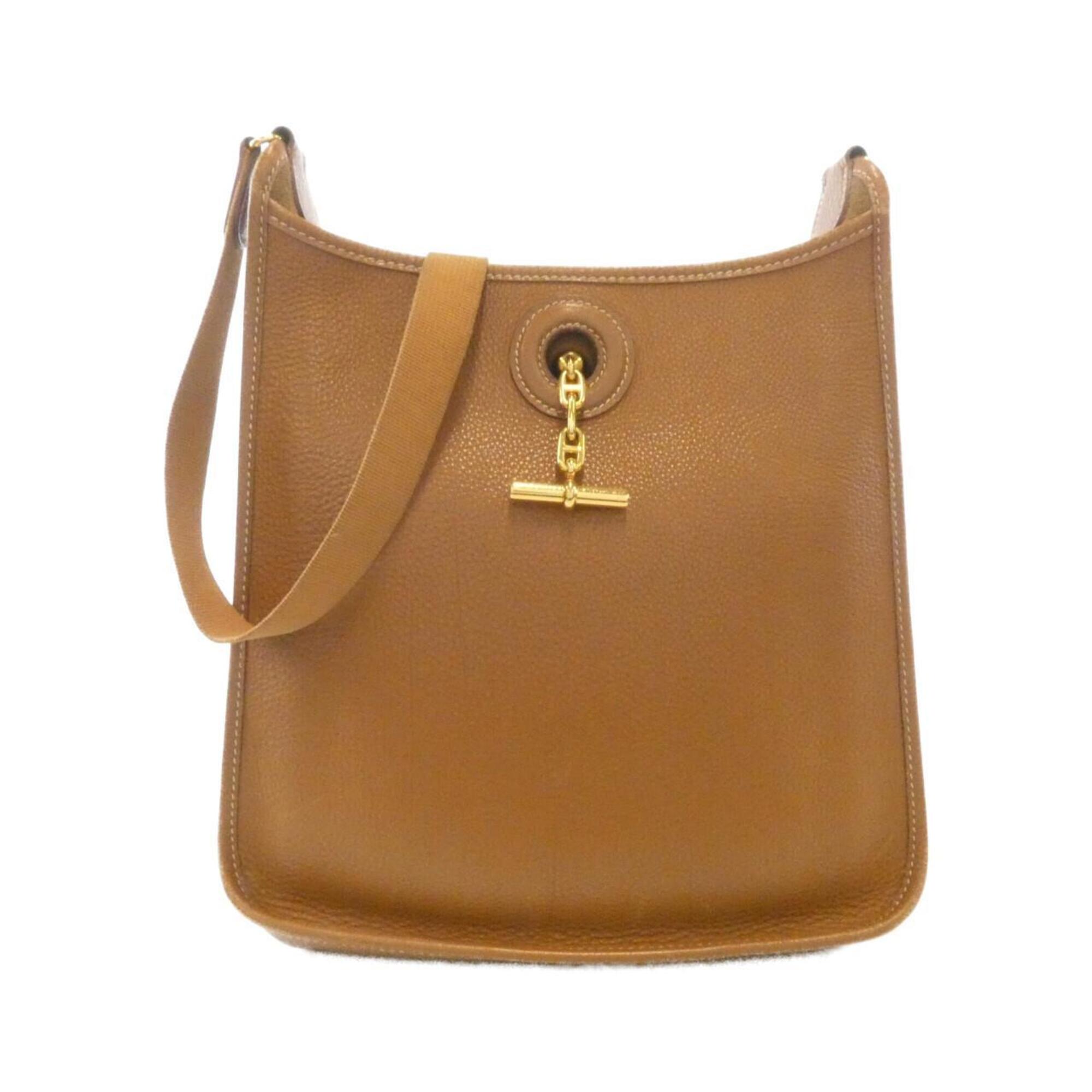 Hermes Gold Togo Leather Shoulder Bag (Pre-Owned)