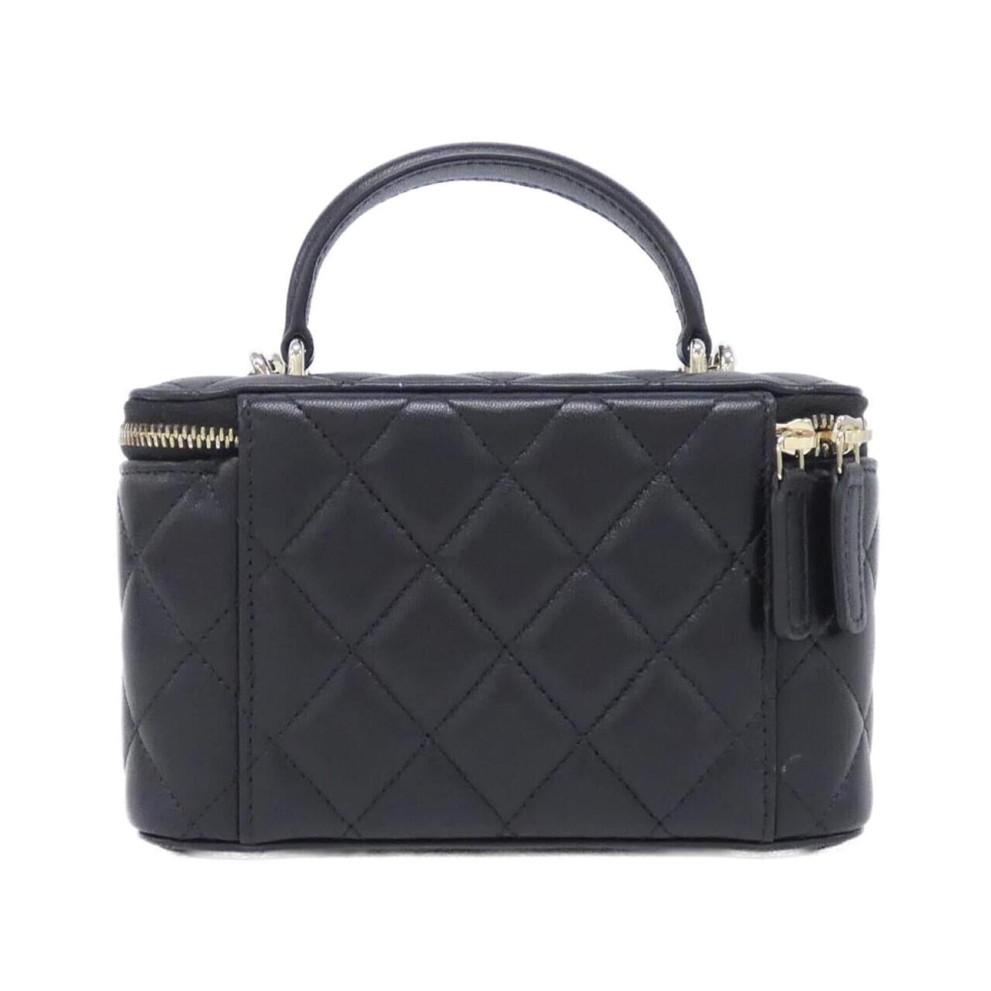 Chanel Black Leather Handbag (Pre-Owned)