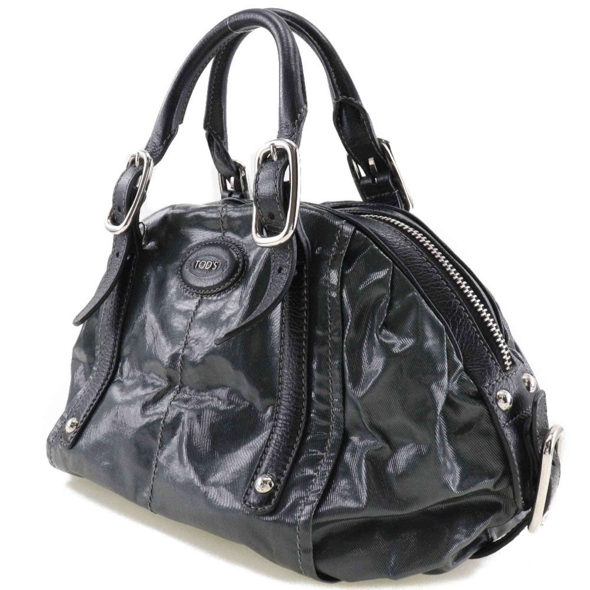 Tod's Khaki Nylon Leather Handbag (Pre-Owned)