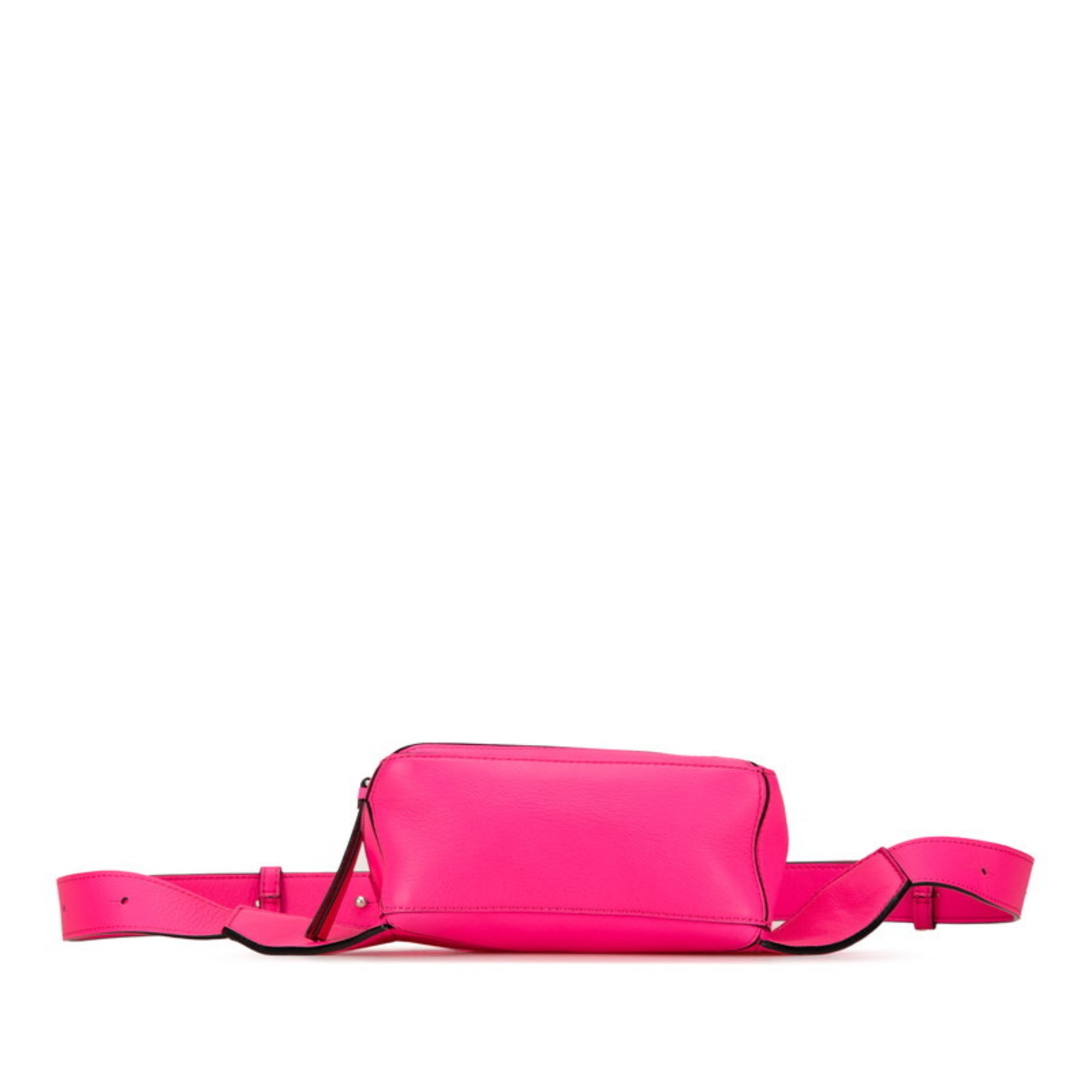 Loewe Pink Leather Shoulder Bag Sling Bag (Pre-Owned)