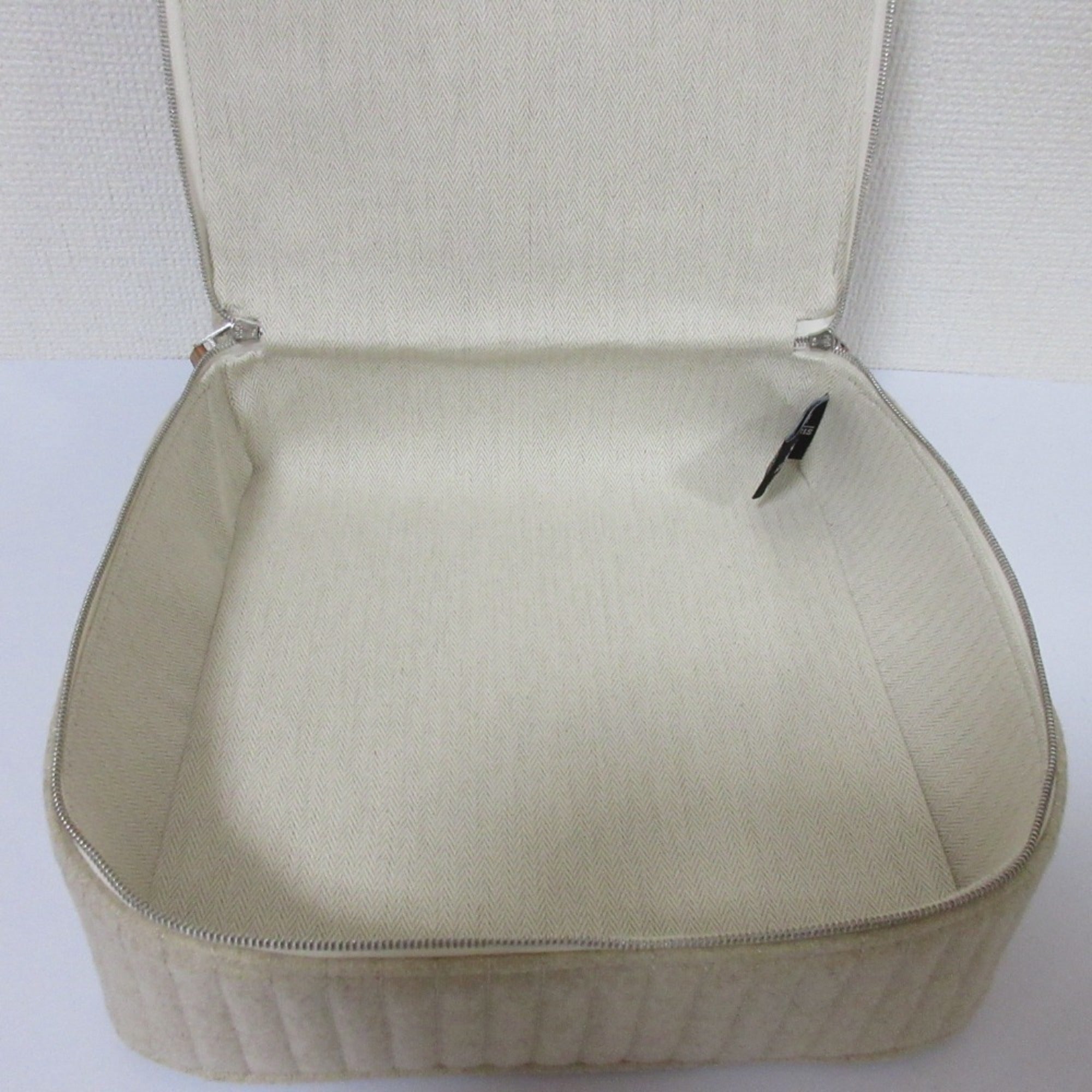 Hermes Grayish Wool 95% Cashmere 5% Handbag Pouch (Pre-Owned)