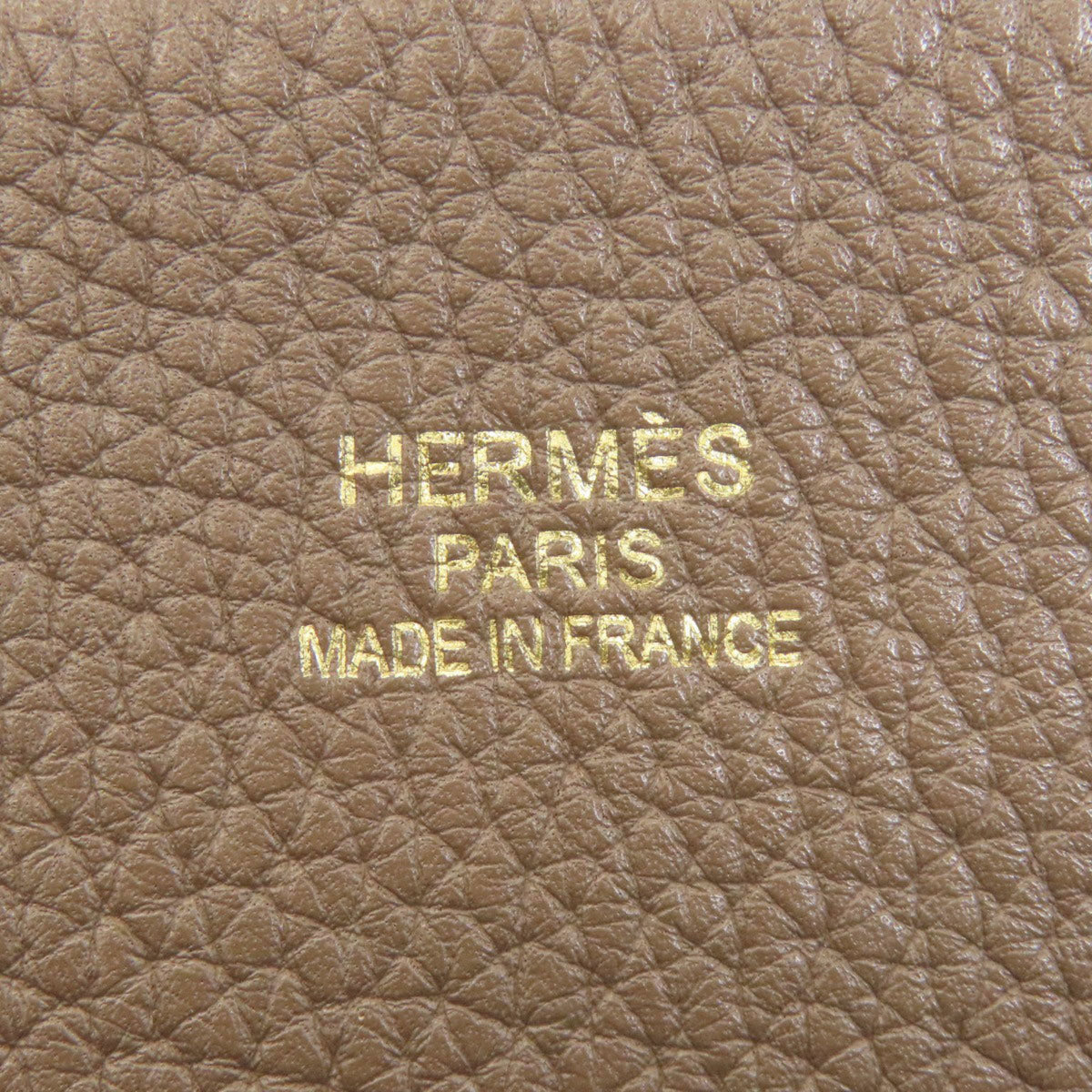 Hermes Etoupe Gray Red Color Tote Bag (Pre-Owned)