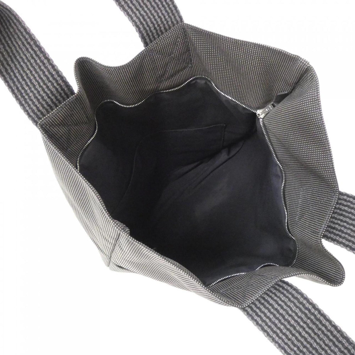 Hermes Black Canvas Handbag (Pre-Owned)