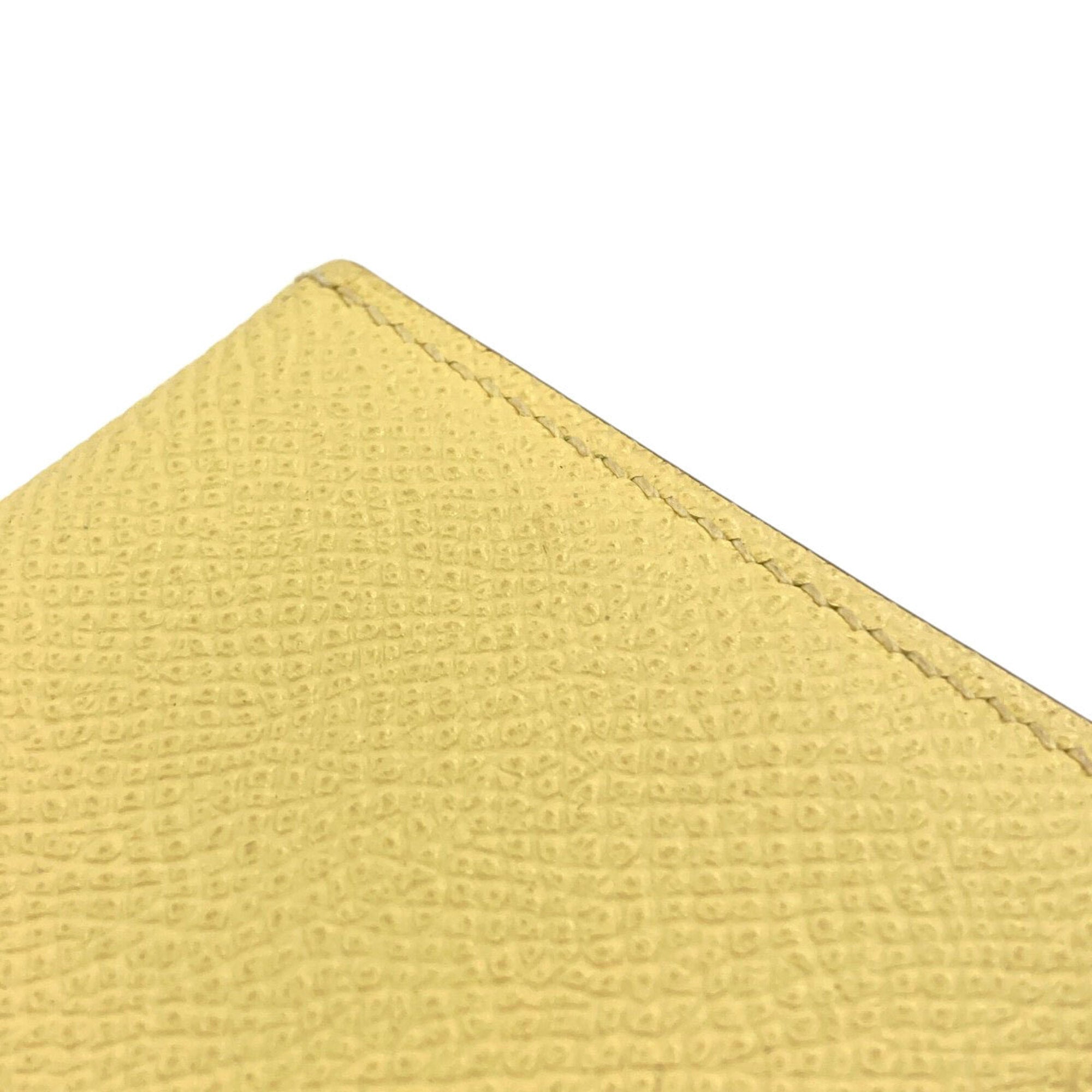 Hermes Yellow Epsom Leather Coin Purse/Coin Case (Pre-Owned)