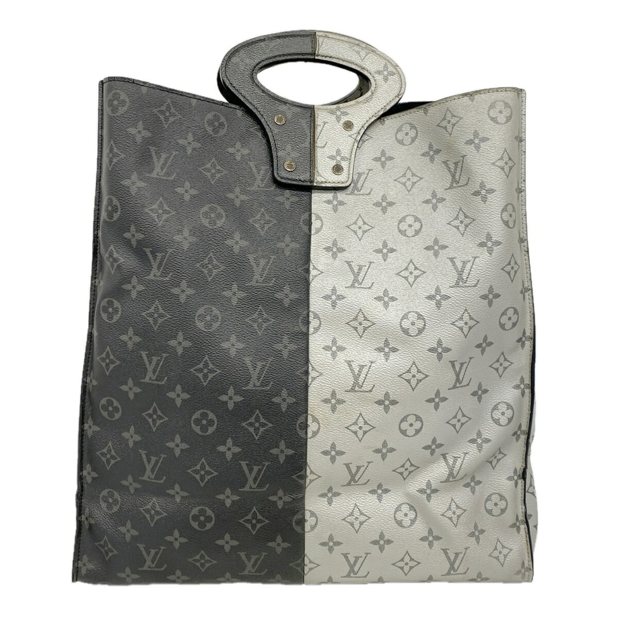 Louis Vuitton Black Gray Tote Bag (Pre-Owned)