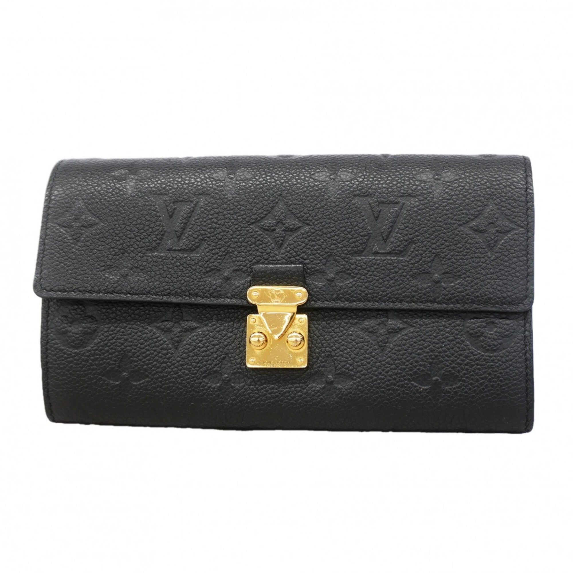 Louis Vuitton Noir Long Wallet (Bi-Fold) (Pre-Owned)