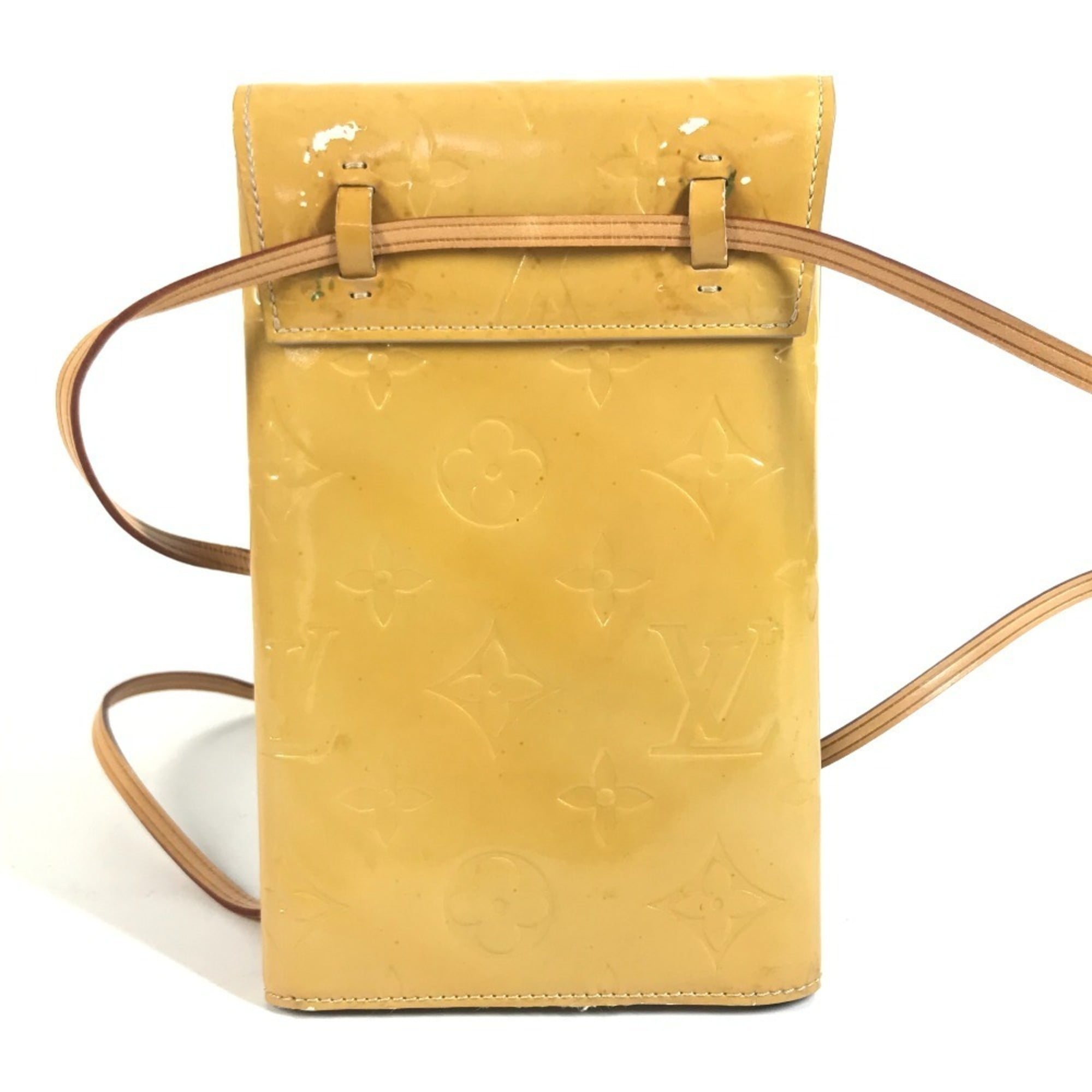 Louis Vuitton Beige Monogram Vernis Pochette Shoulder Bag (Pre-Owned)