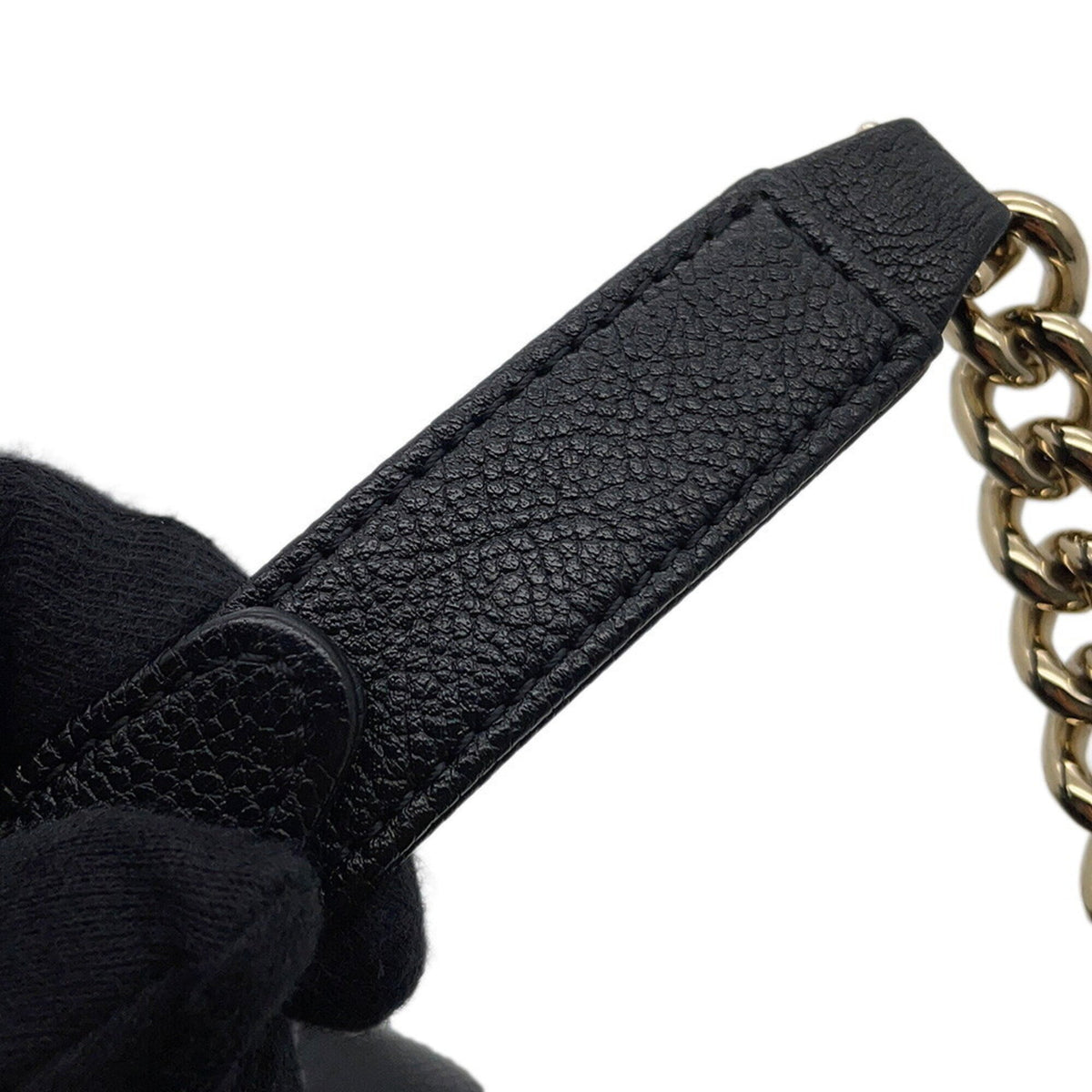 Chanel Boy Chanel Black Grained Calfskin Handbag Shoulder Bag (Pre-Owned)