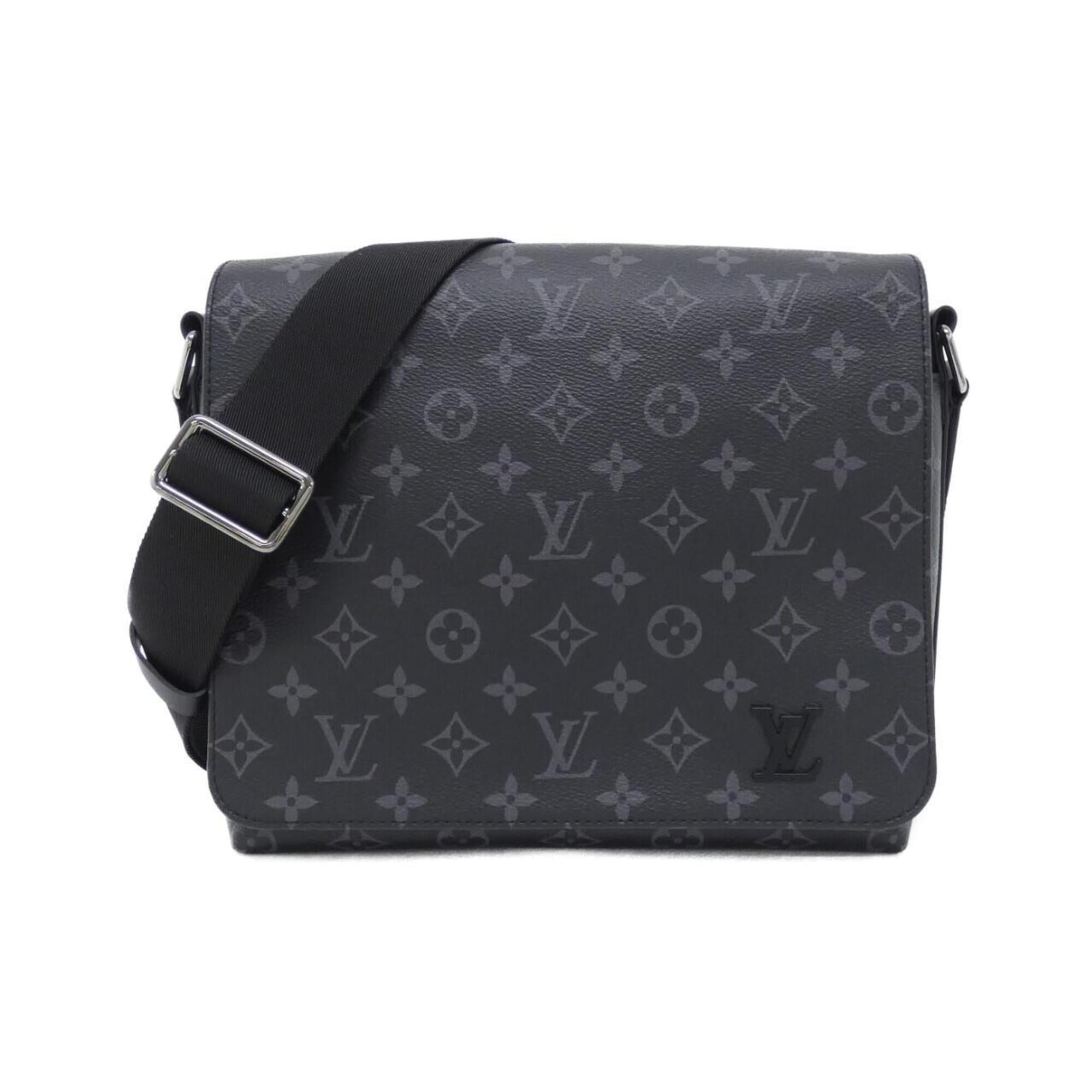 Louis Vuitton Black Coated Canvas Shoulder Bag (Pre-Owned)