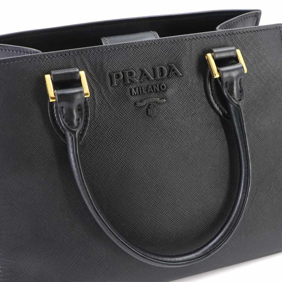 Prada Black Leather Handbag (Pre-Owned)