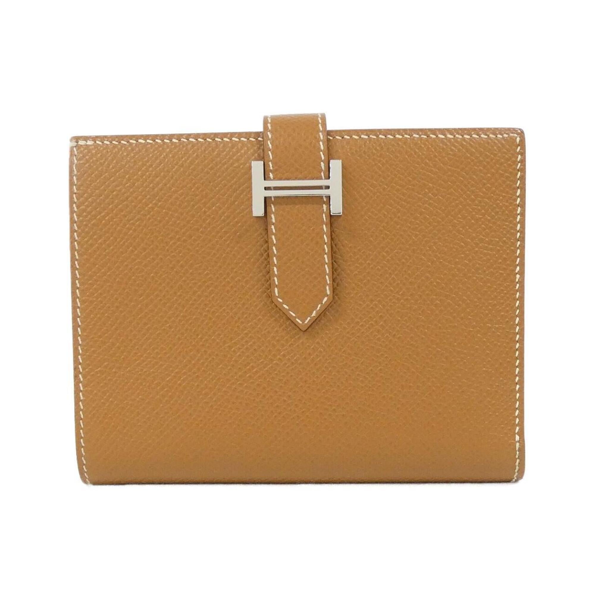 Hermes Bearn Gold Epsom Leather Wallet (Bi-Fold) (Pre-Owned)