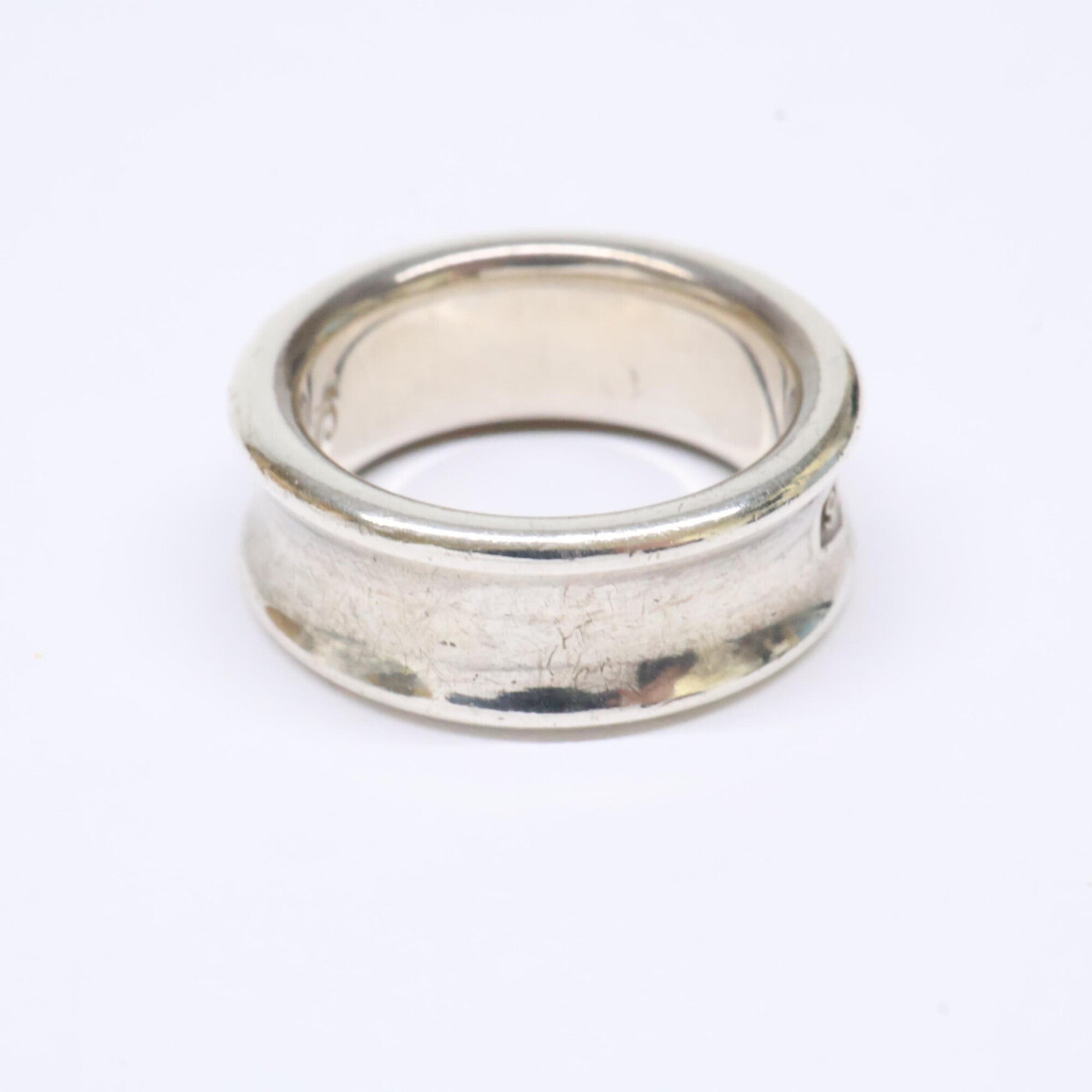 Tiffany Silver Silver 925 Band Ring (Pre-Owned)