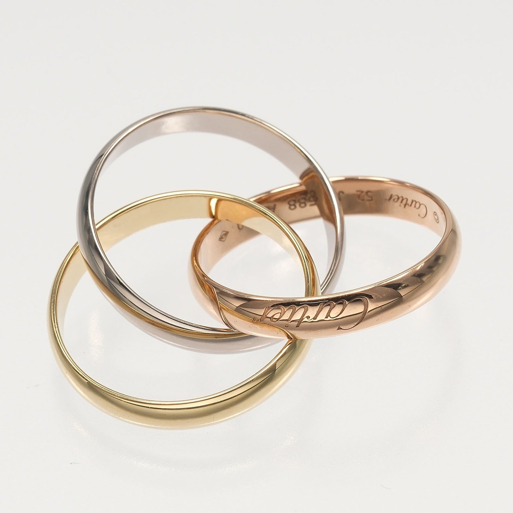 Cartier Yellow Gold (18K) Pink Gold (18K) White Gold (18K) Band Ring (Pre-Owned)