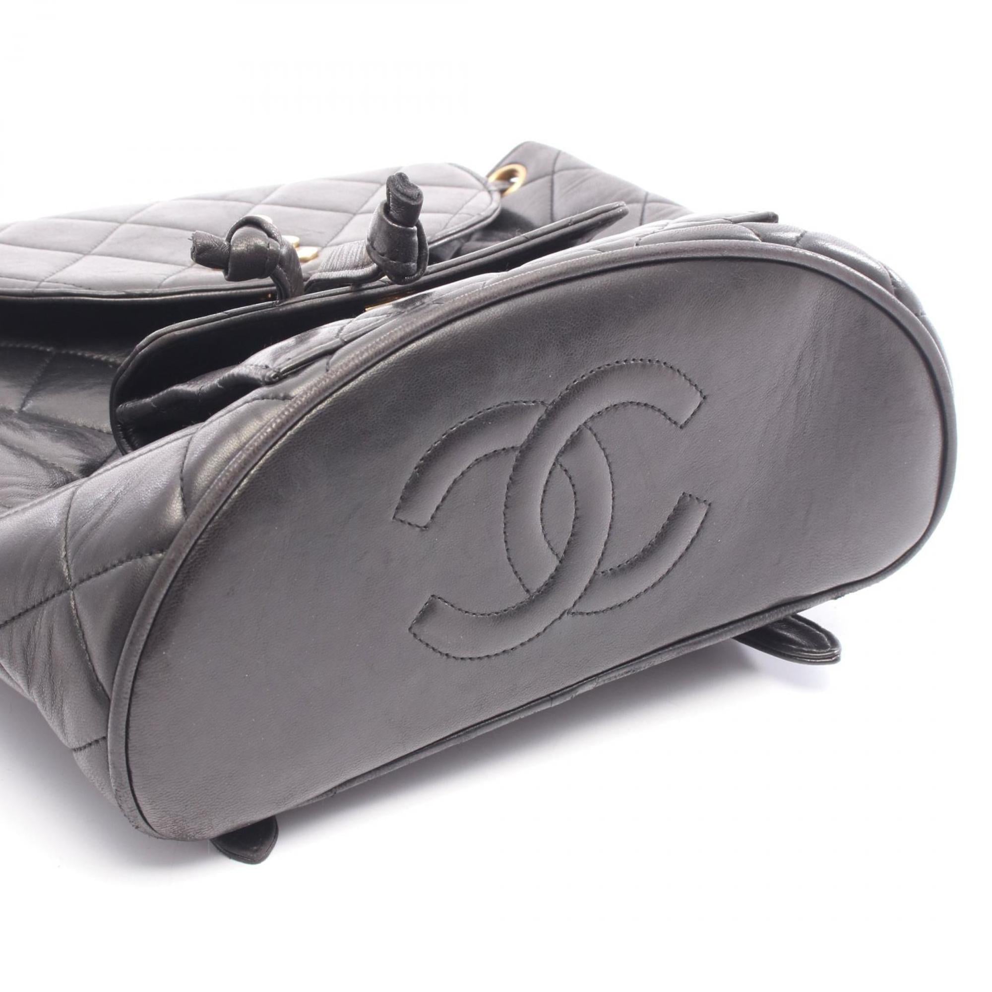 Chanel Black Leather Backpack (Pre-Owned)