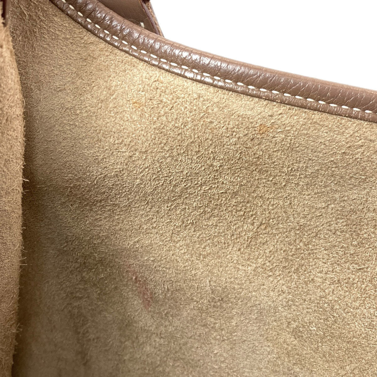 Hermes Etoupe Gray Taurillon Clemence Leather Shoulder Bag (Pre-Owned)