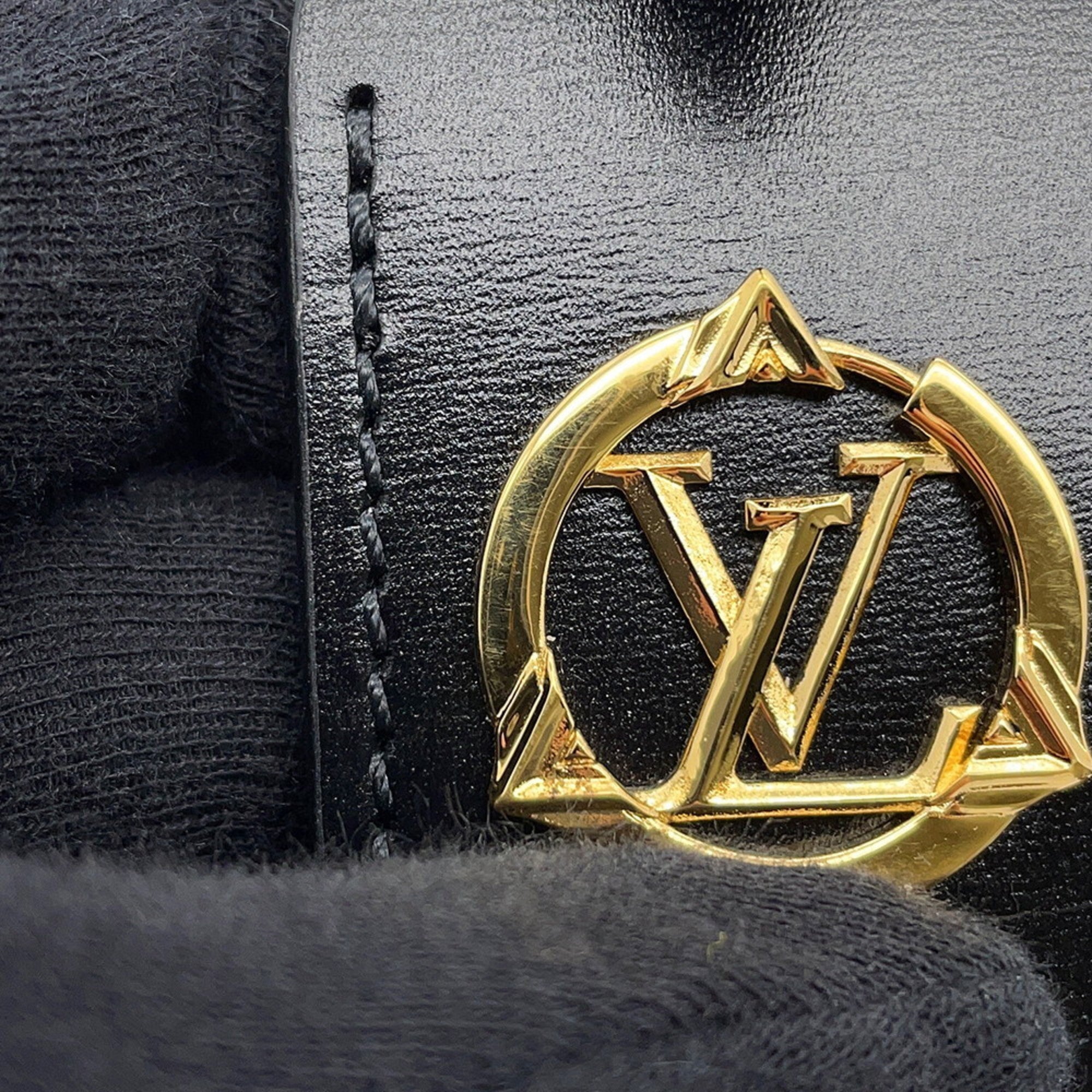 Louis Vuitton Monogram Black Blue Noir White Monogram Handbag Shoulder Bag (Pre-Owned)