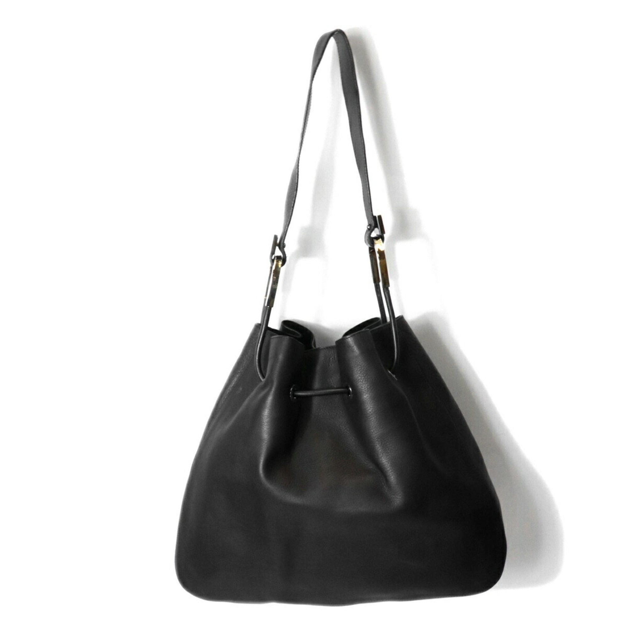 Gucci Black Leather Shoulder Bag (Pre-Owned)