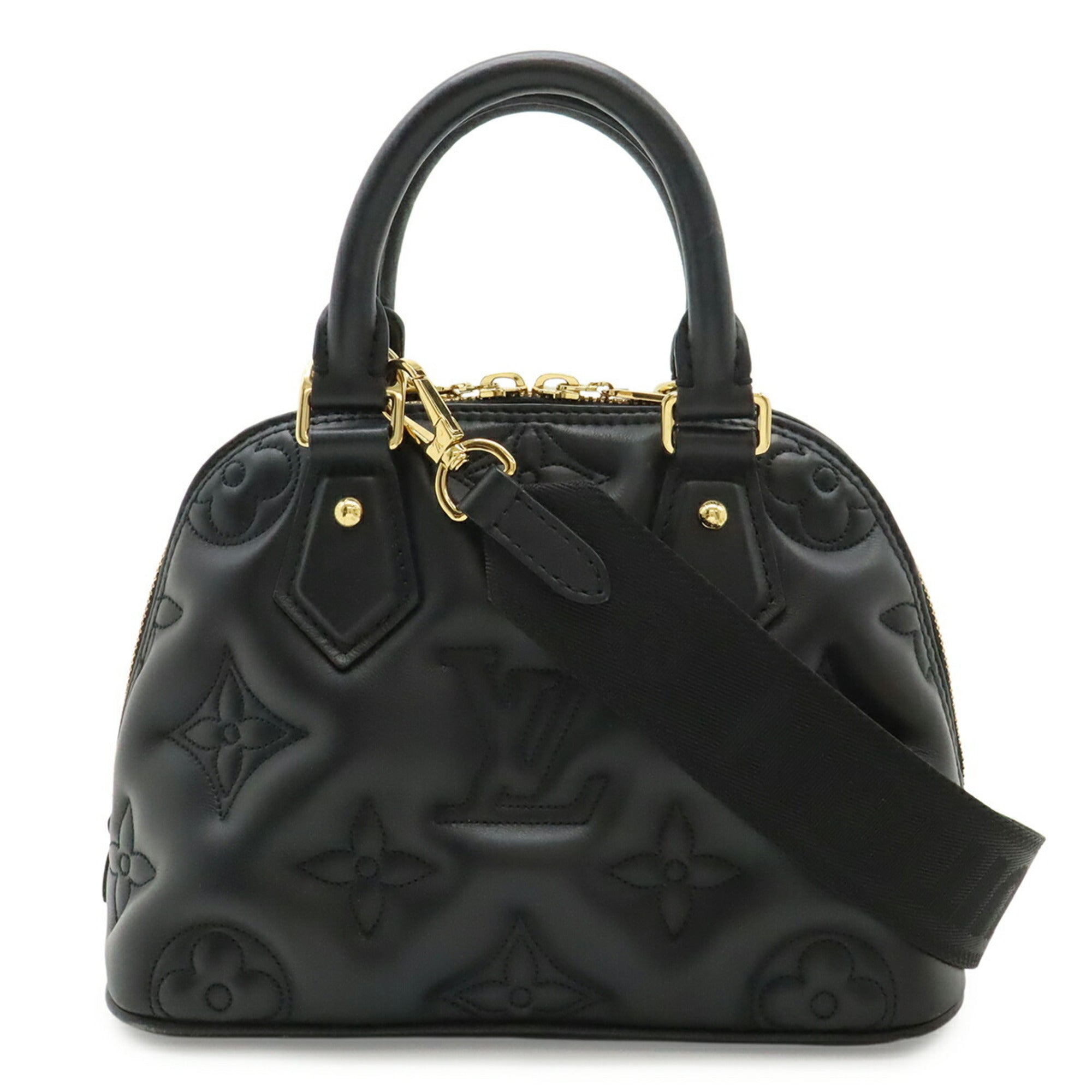 Louis Vuitton Black Noir White Quilting Handbag Shoulder Bag (Pre-Owned)